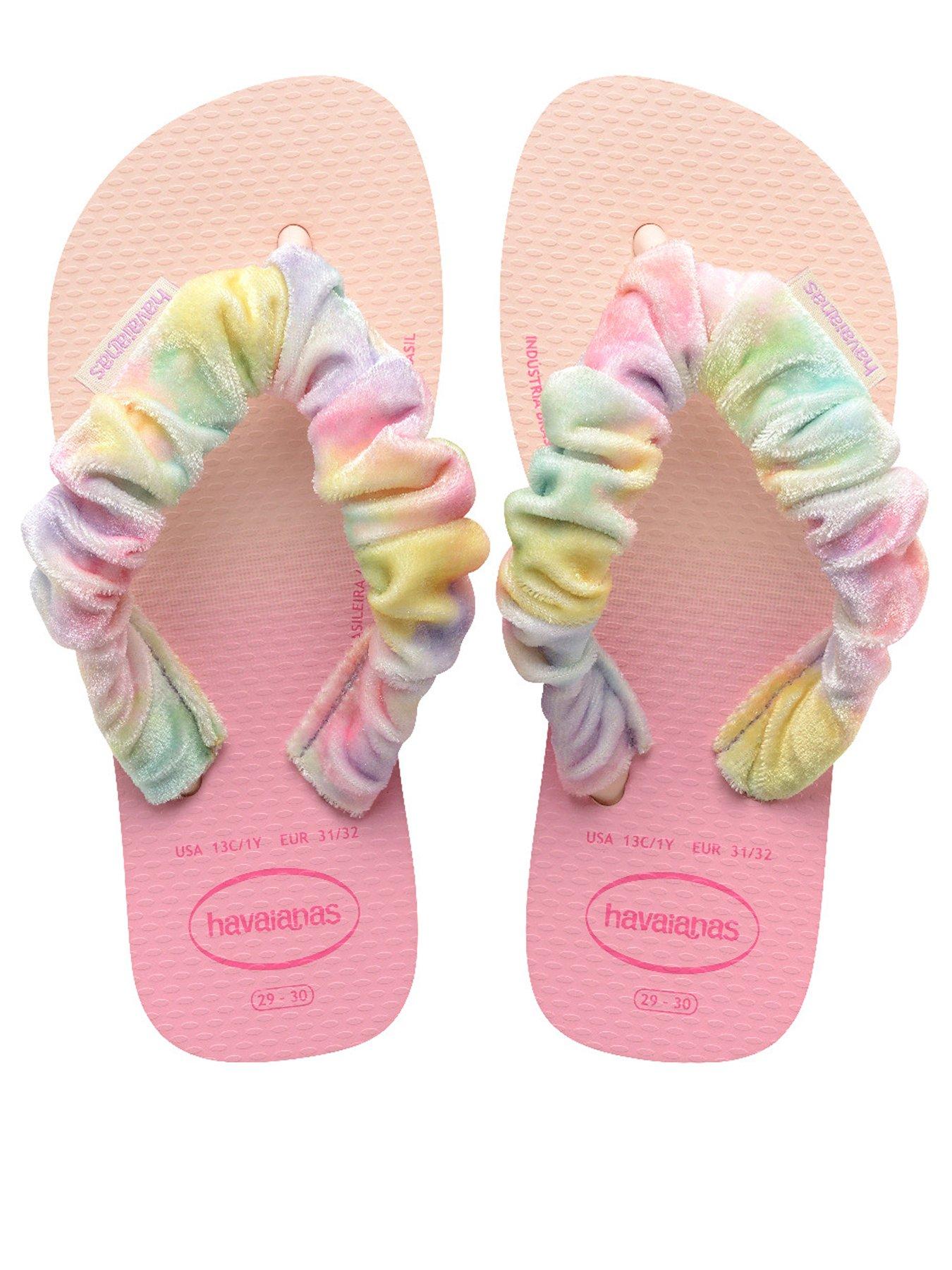 undefined Kids Fluffy Flip Flops - Pink