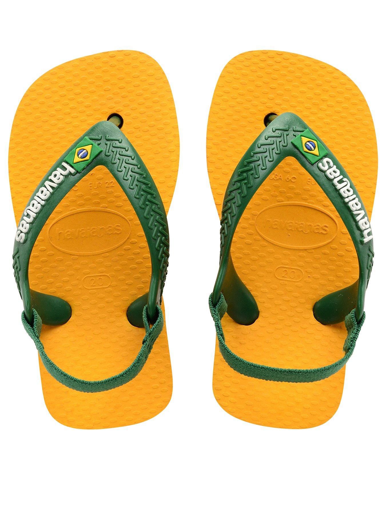 undefined Baby Brasil Logo Il Flip Flops - Yellow