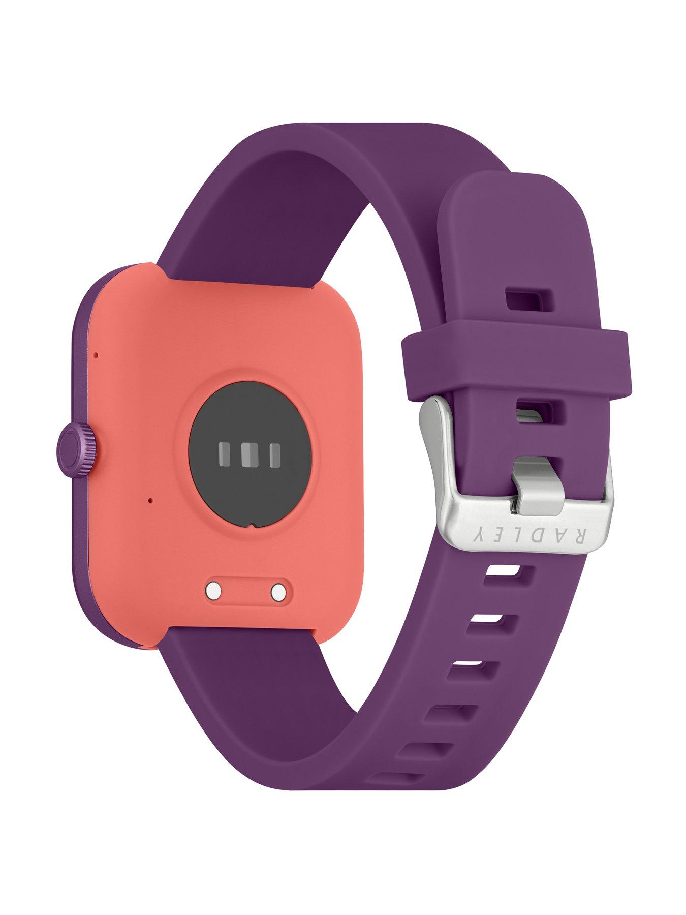 Image 2 of 6 of Radley Series 32 Purple Silicone Strap Smart Watch