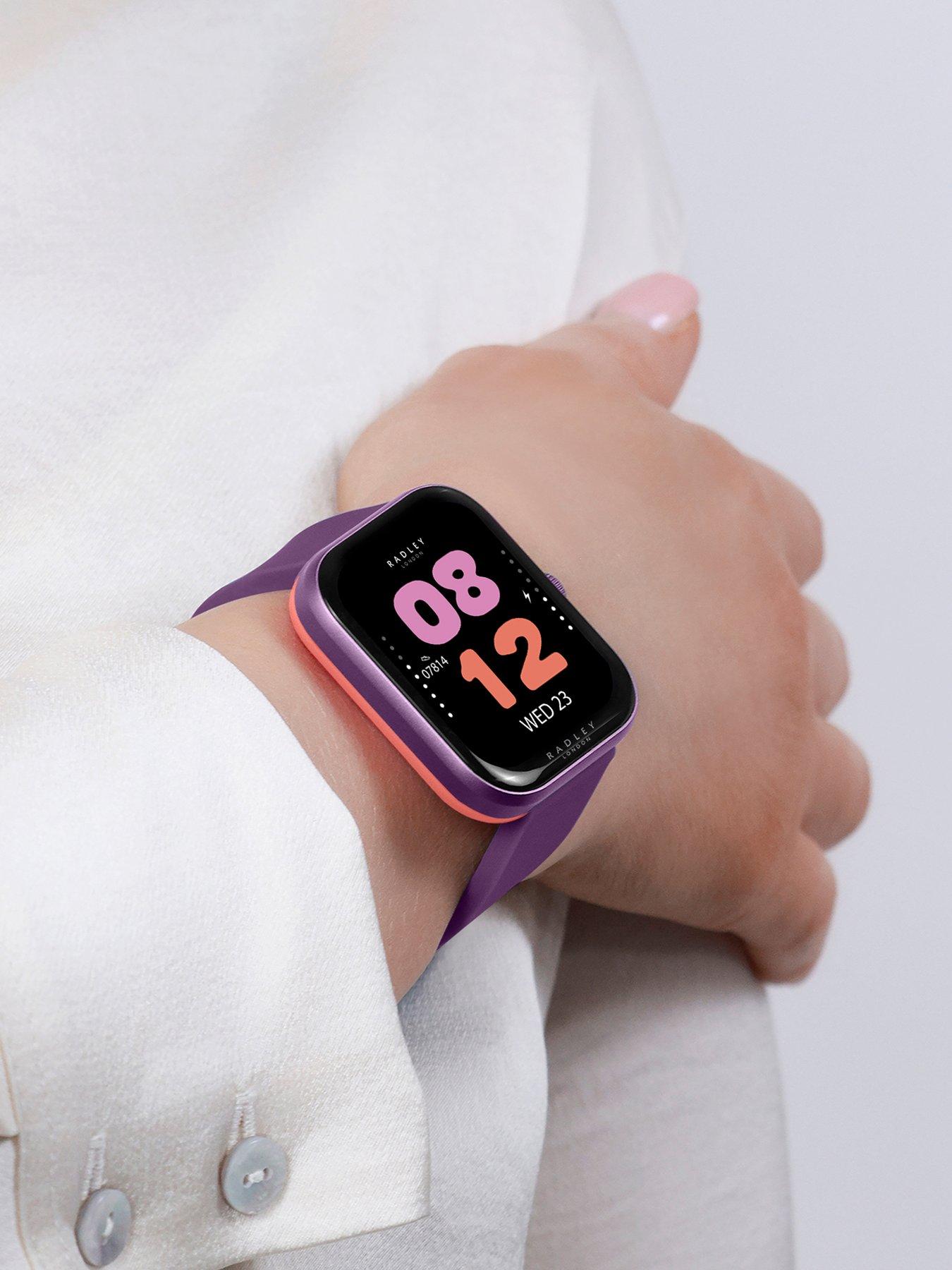 Image 3 of 6 of Radley Series 32 Purple Silicone Strap Smart Watch