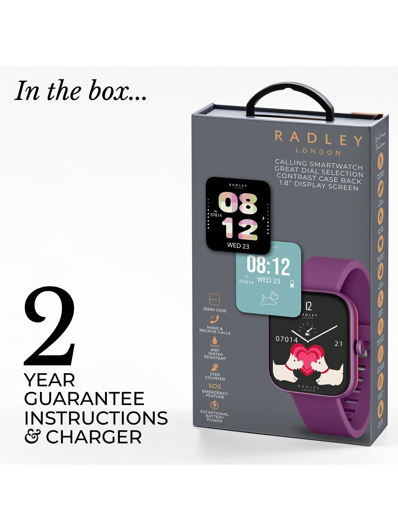 Image 6 of 6 of Radley Series 32 Purple Silicone Strap Smart Watch