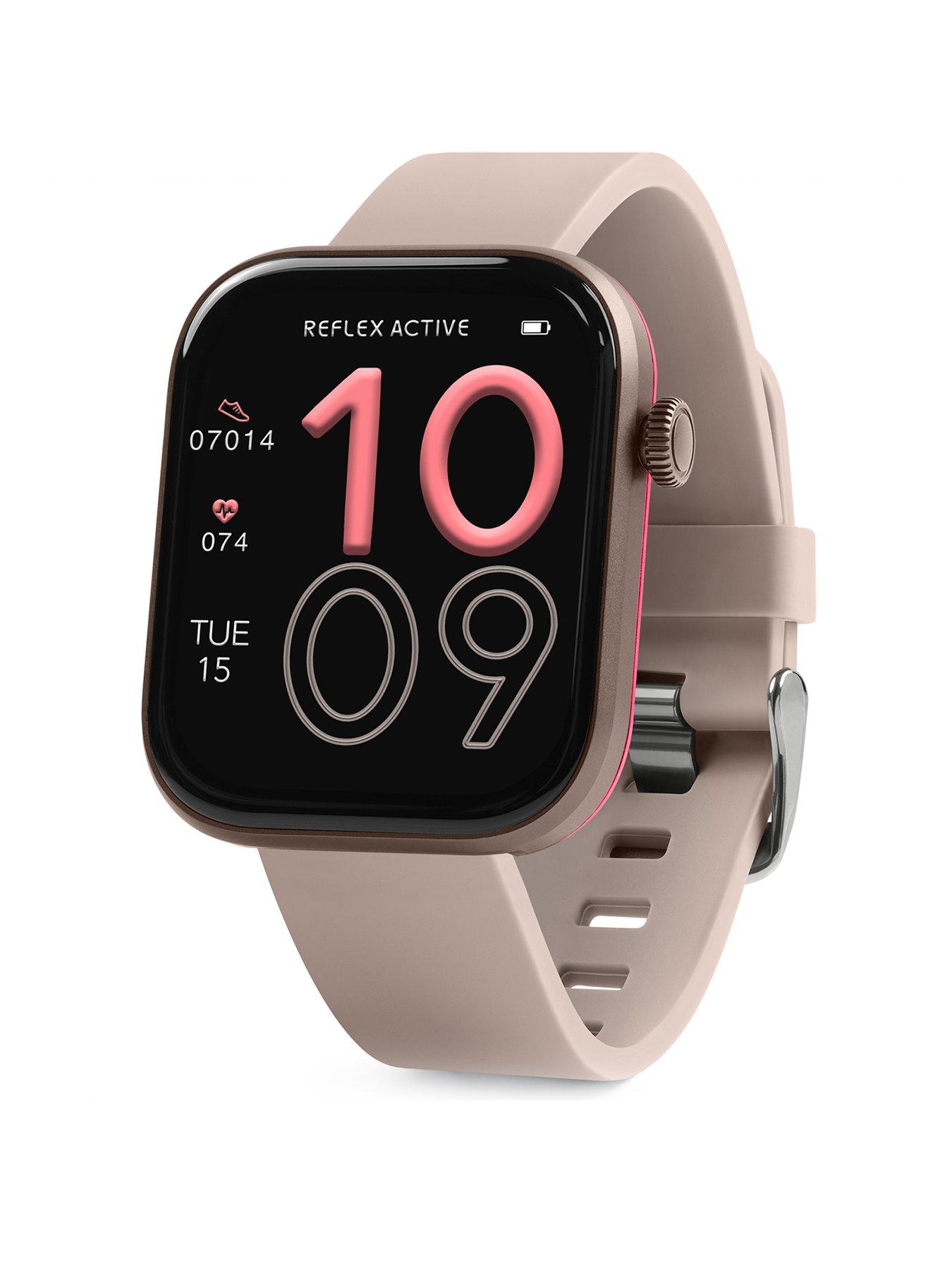 Reflex Active Series 40 AMOLED Smart Aluminium Mink Strap Calling Watch