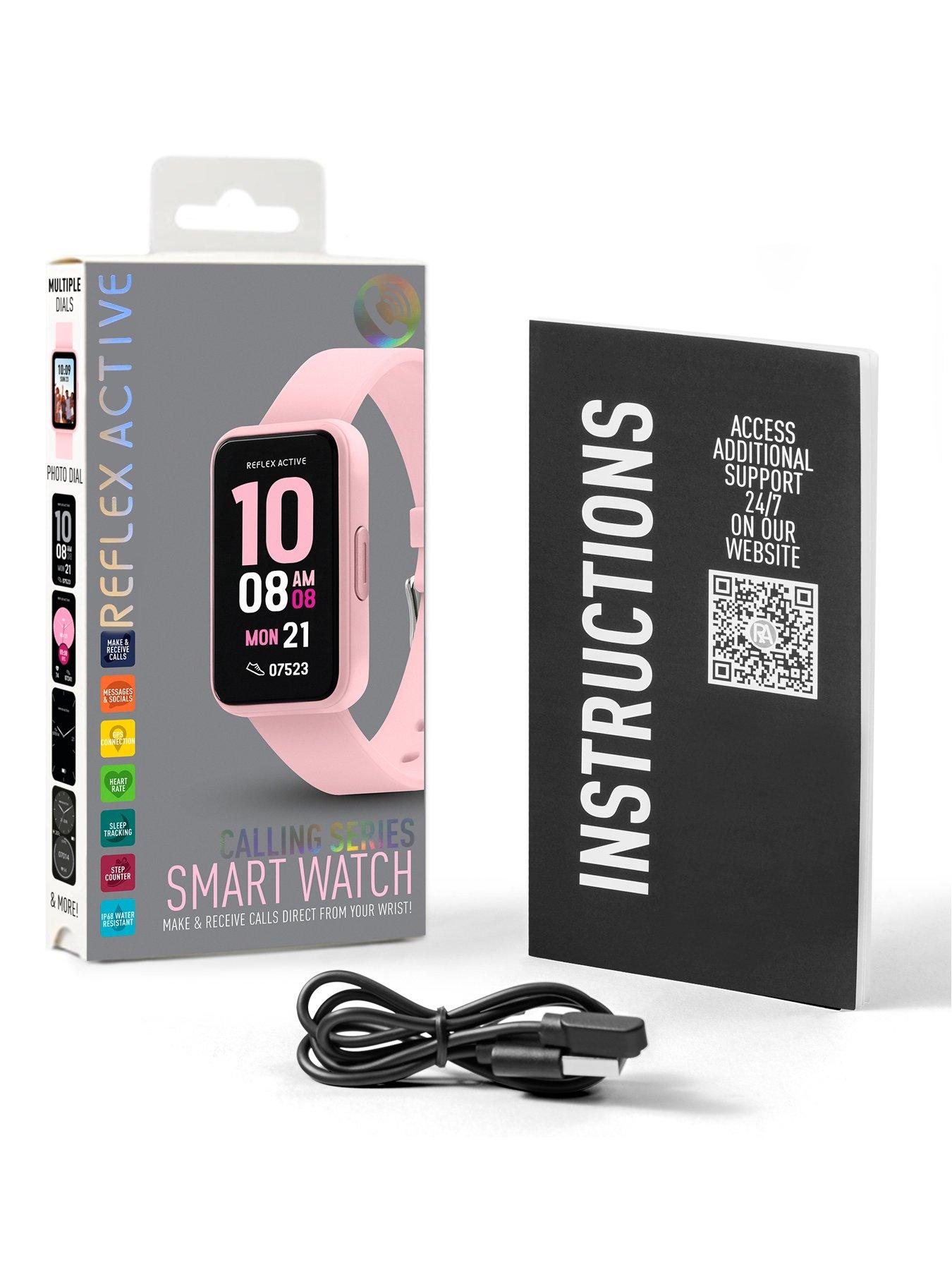 Reflex Active Series 49 Pink Strap Smart Calling Watch | Very