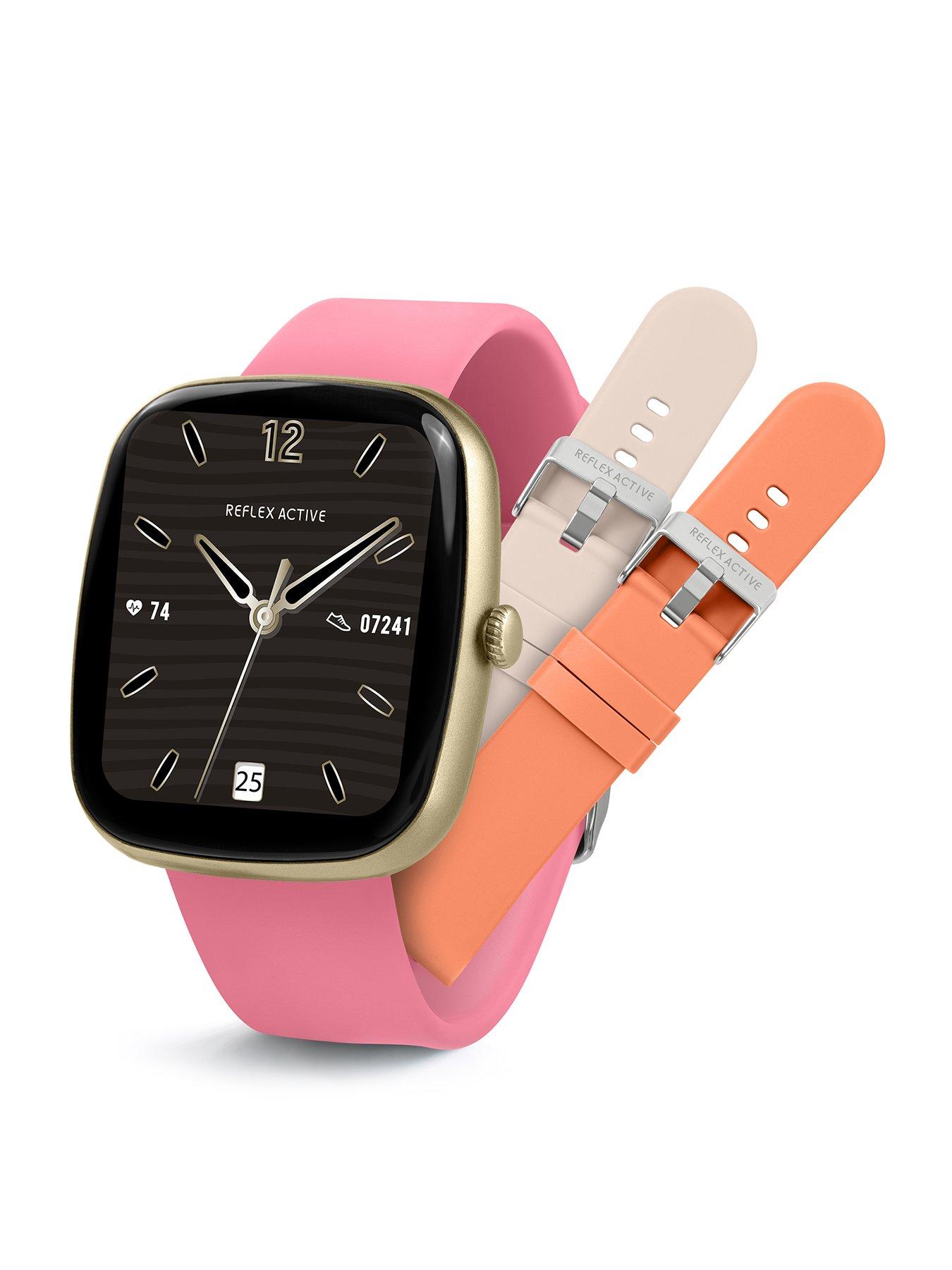 Image 1 of 6 of Reflex Active Series 50 Smart Pink Calling Watch Interchangeable Set