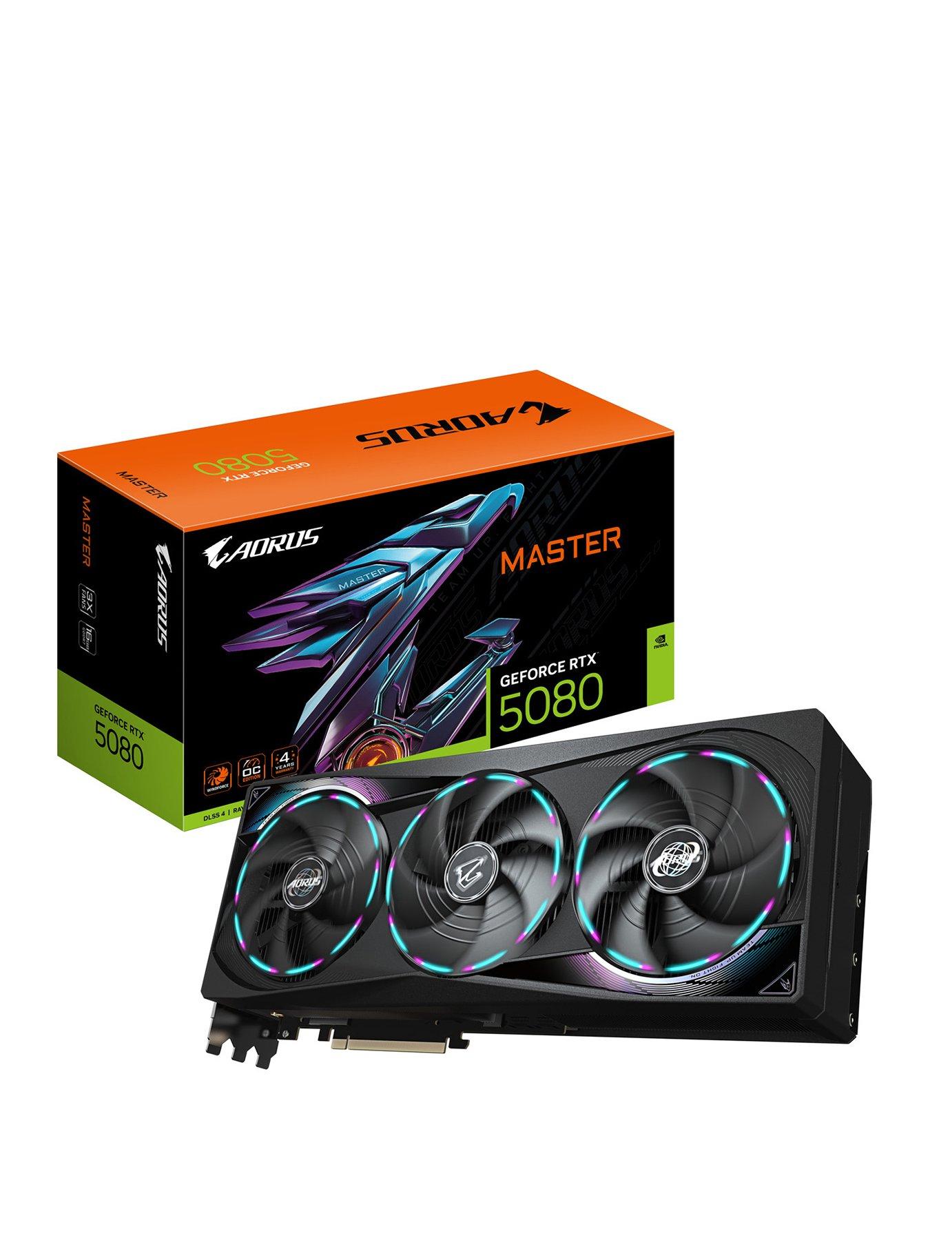 GIGABYTE Aorus GeForce RTX 5080 Master Graphics Card (16GB GDDR7/PCI Express 5.0/32000MHz)