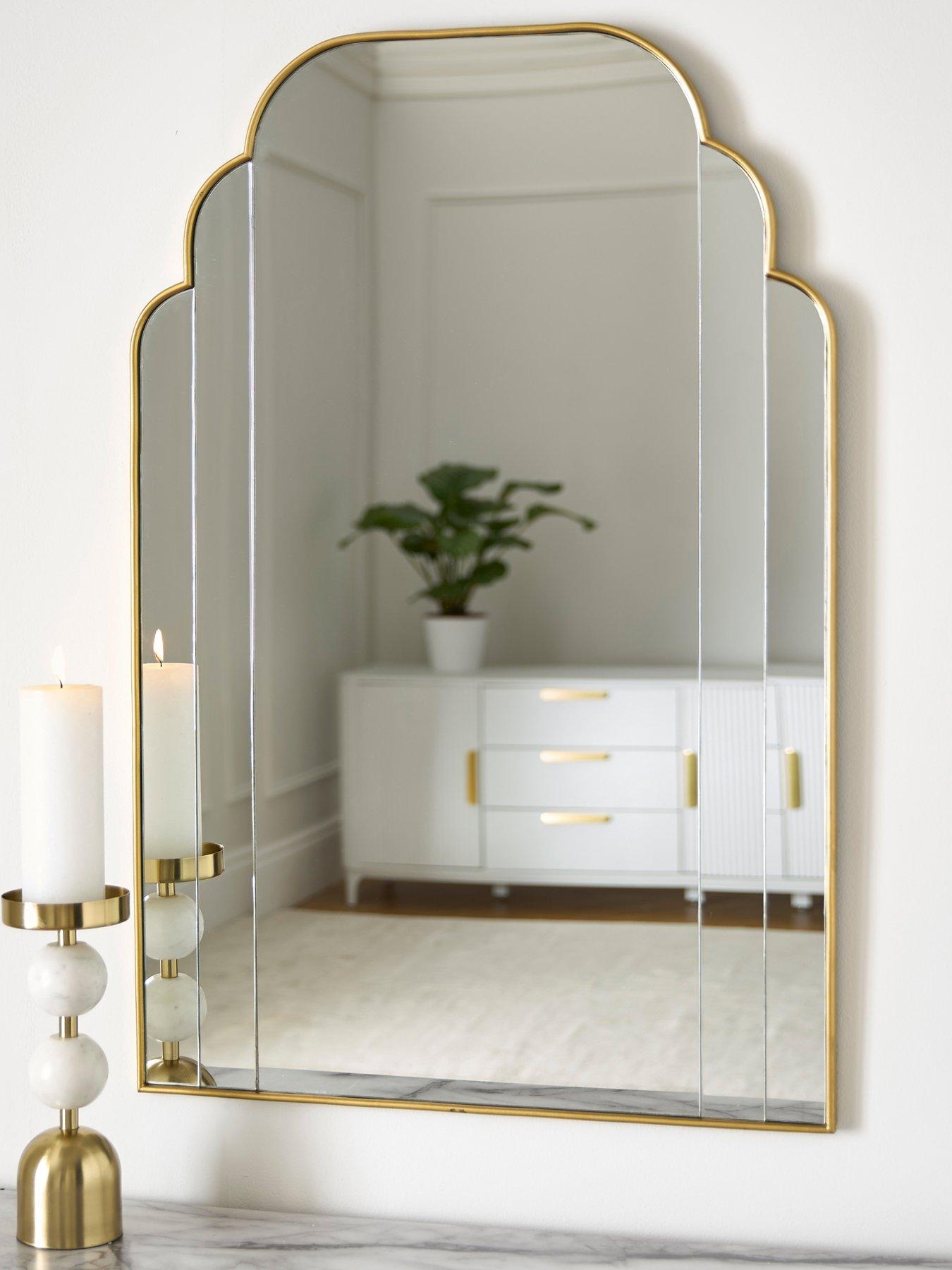 undefined Fluted Edge Wall Mirror 60x90cm