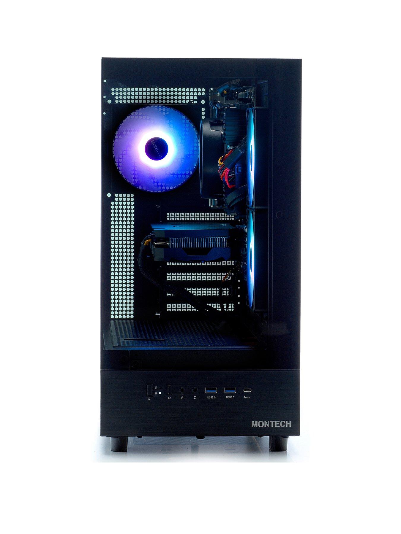 Stormforce Vortex XR Gaming Desktop - GeForce RTX 5070, AMD Ryzen 5, 32GB RAM, 1TB SSD - Black