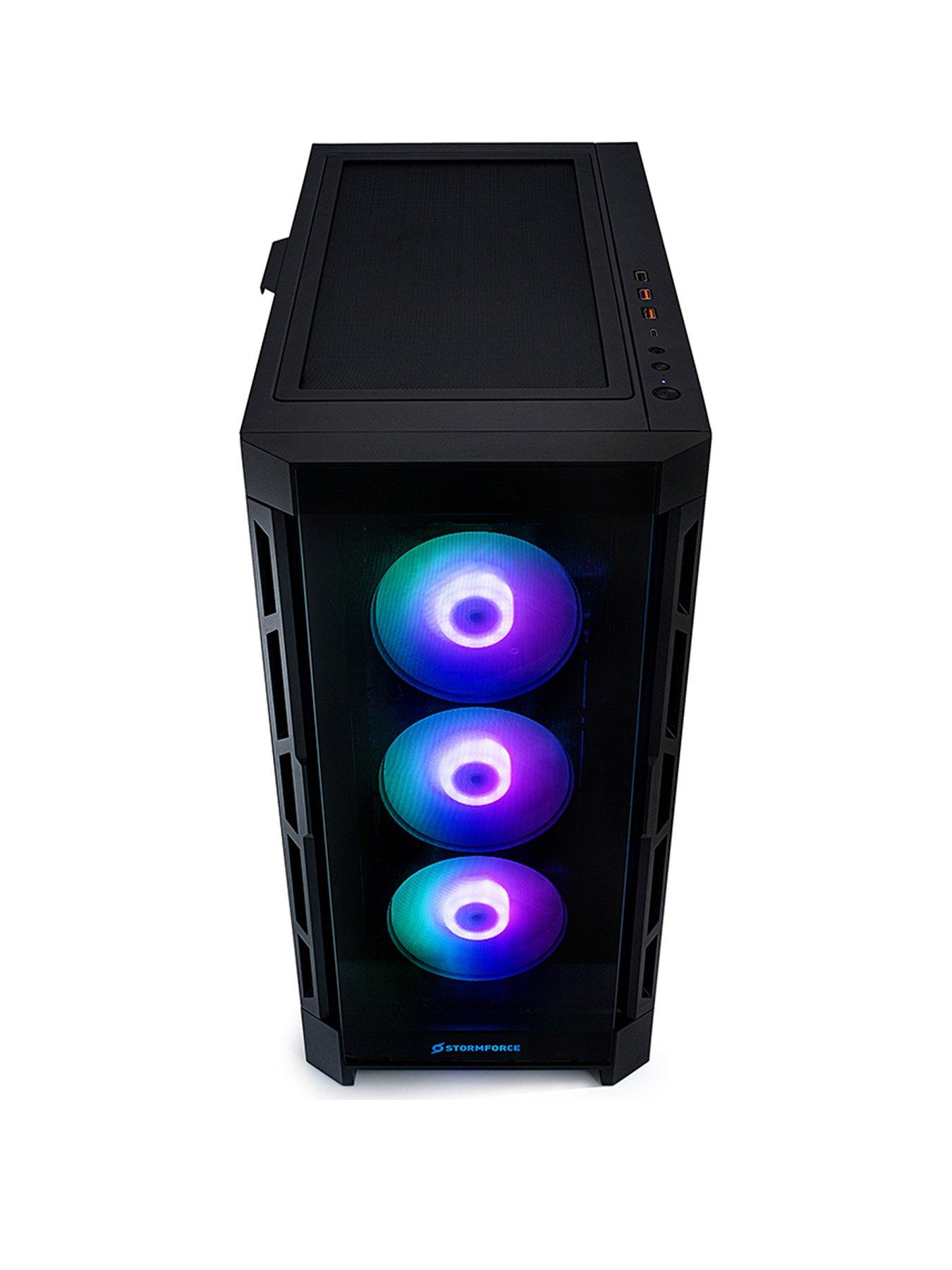 Image 2 of 7 of Stormforce Duoface Gaming Desktop - GeForce RTX 5070 Ti,&nbsp;AMD Ryzen 7, 32GB RAM, 2TB SSD - Black
