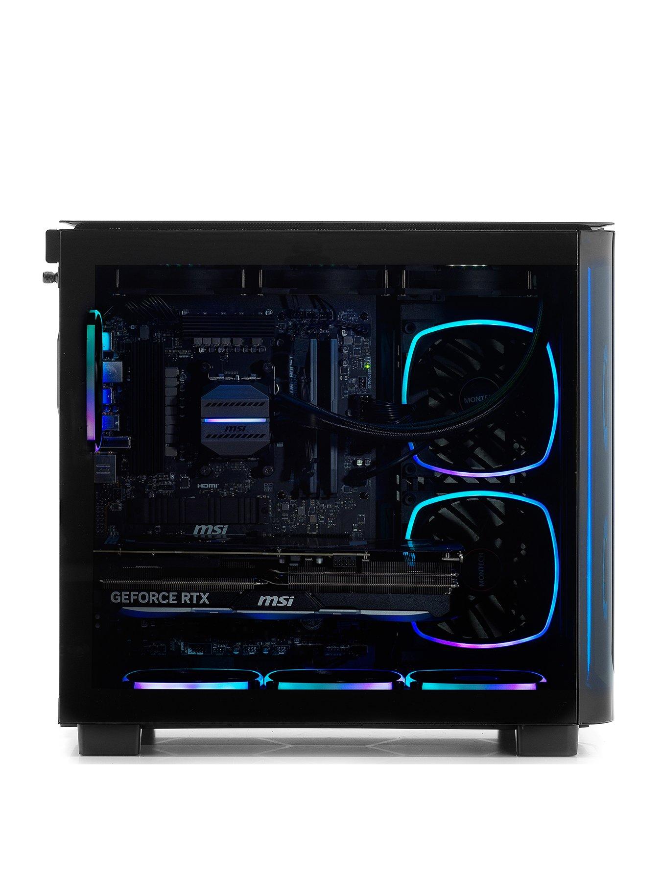Image 3 of 7 of Stormforce Vortex King 95 Gaming Desktop - GeForce RTX 5080, AMD Ryzen 7, 32GB RAM, 2TB SSD - Black