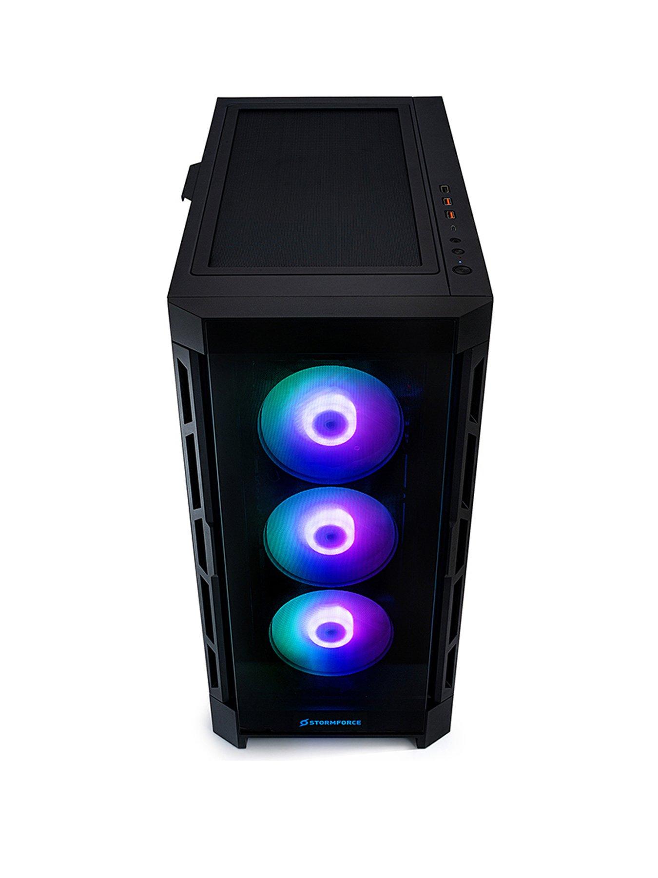 Image 2 of 7 of Stormforce Duoface Gaming Desktop - GeForce RTX 5070 Ti, Intel Core i7,&nbsp;32GB RAM, 2TB SSD - Black