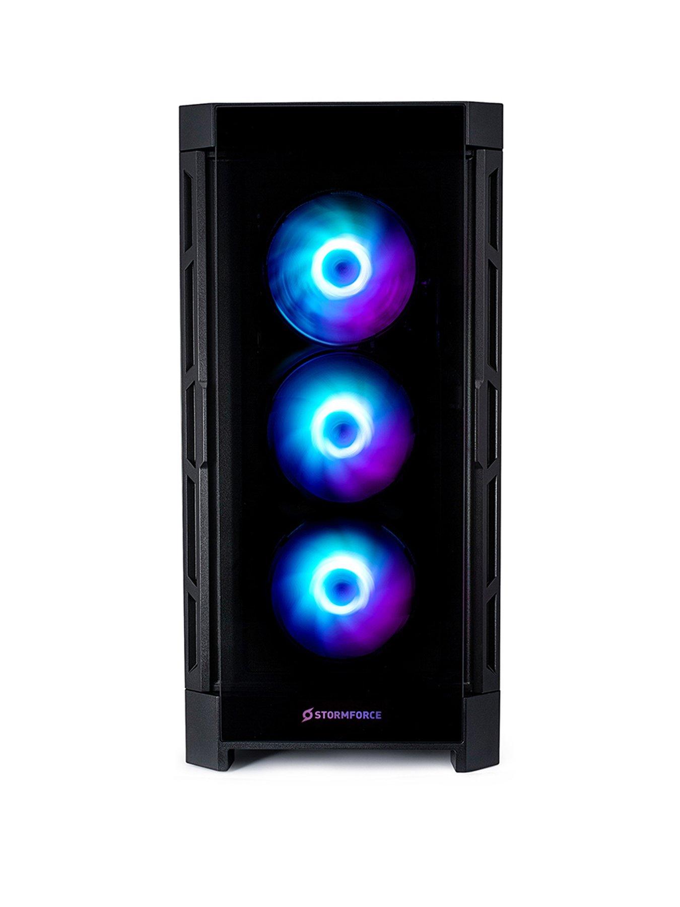 Image 3 of 7 of Stormforce Duoface Gaming Desktop - GeForce RTX 5090, Intel Core i7, 32GB RAM, 2TB SSD - Black