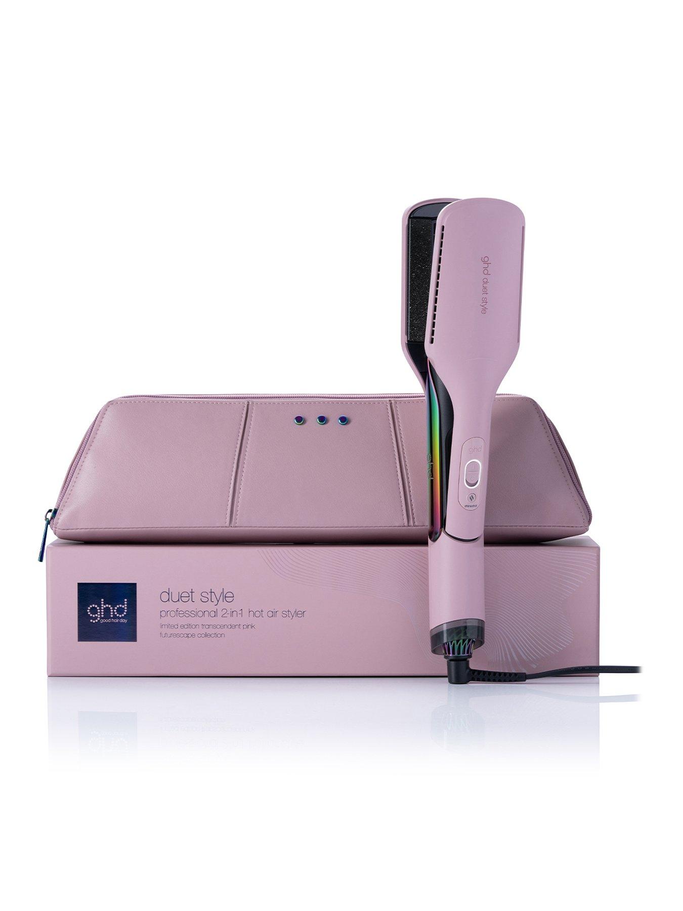 undefined Duet Style Limited Edition Hot Air Styler in Transcendent Pink with Matching Heat-Resistant Bag  &  Mat