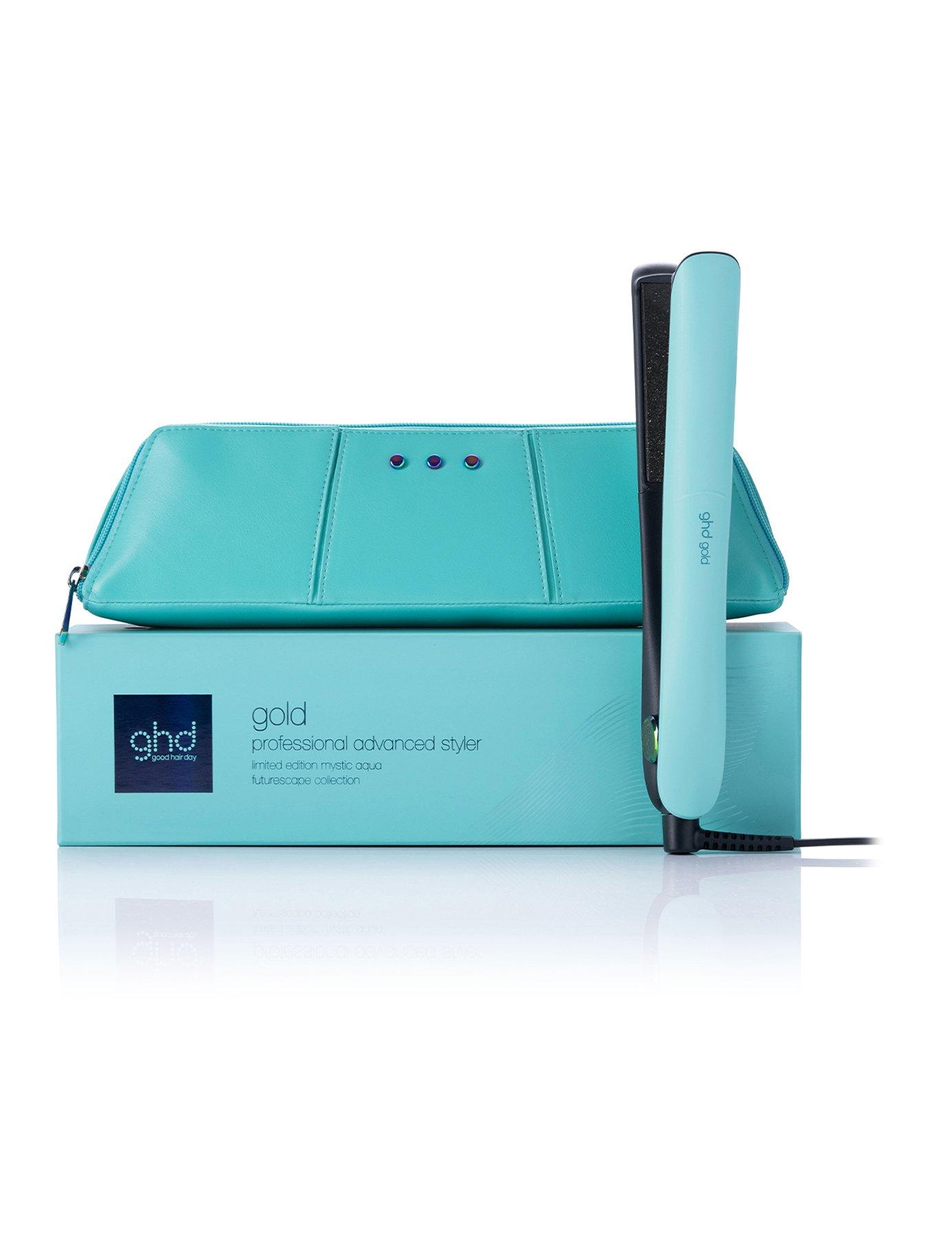 undefined Gold Limited Edition Hair Straightener in Mystic Aqua with Matching Heat-Resistant Bag  &  Mat