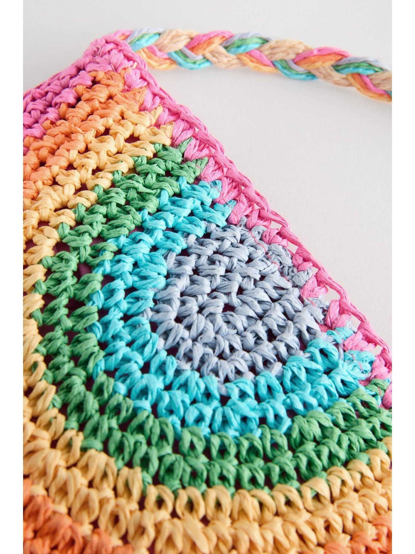 Image 2 of 5 of Little Bird Rainbow Straw Bag - Multi