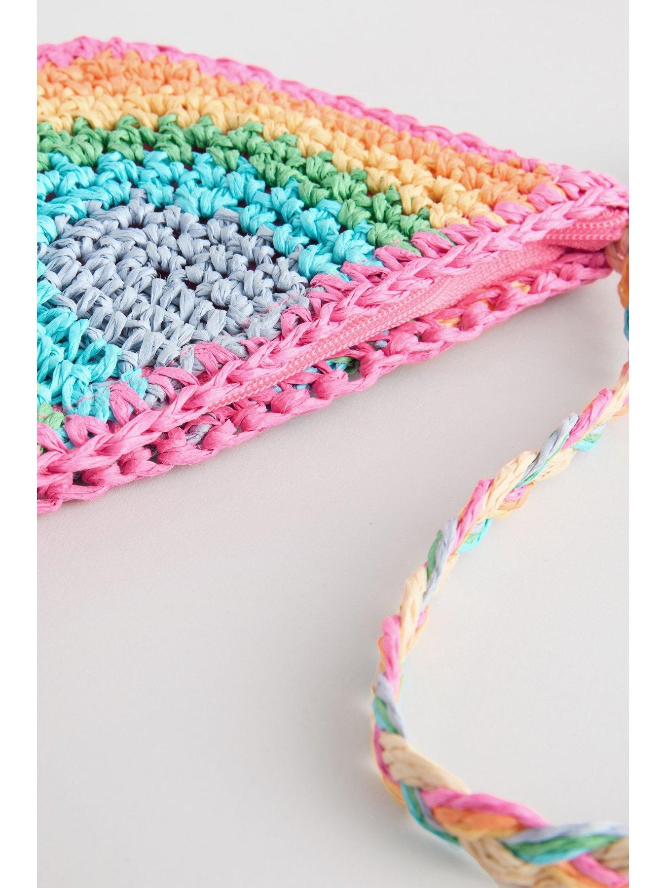 Image 3 of 5 of Little Bird Rainbow Straw Bag - Multi