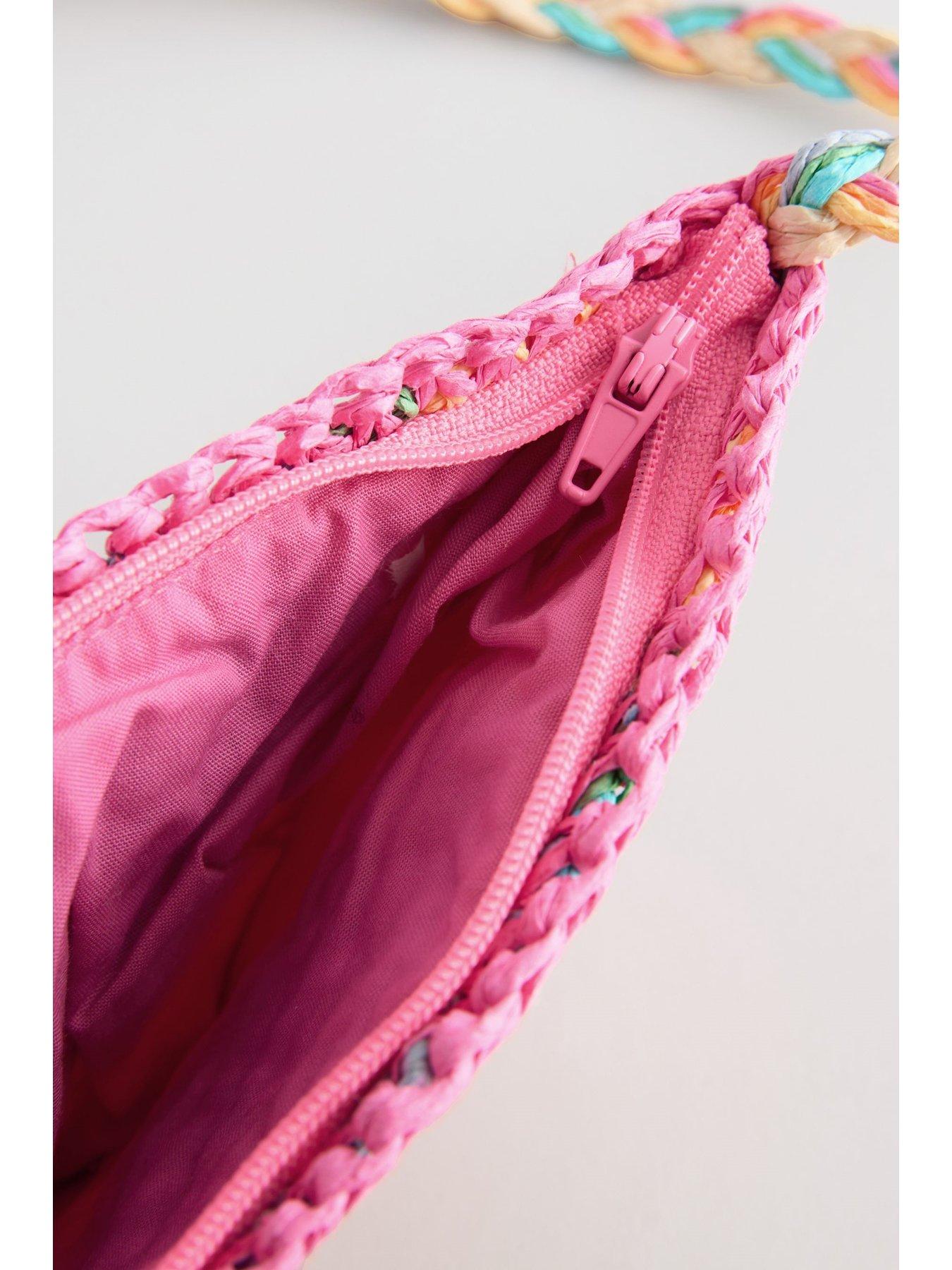 Image 4 of 5 of Little Bird Rainbow Straw Bag - Multi