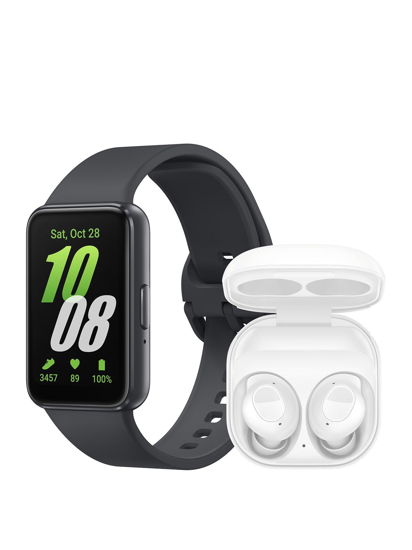 undefined Galaxy Fit3 Black with Buds FE White BT