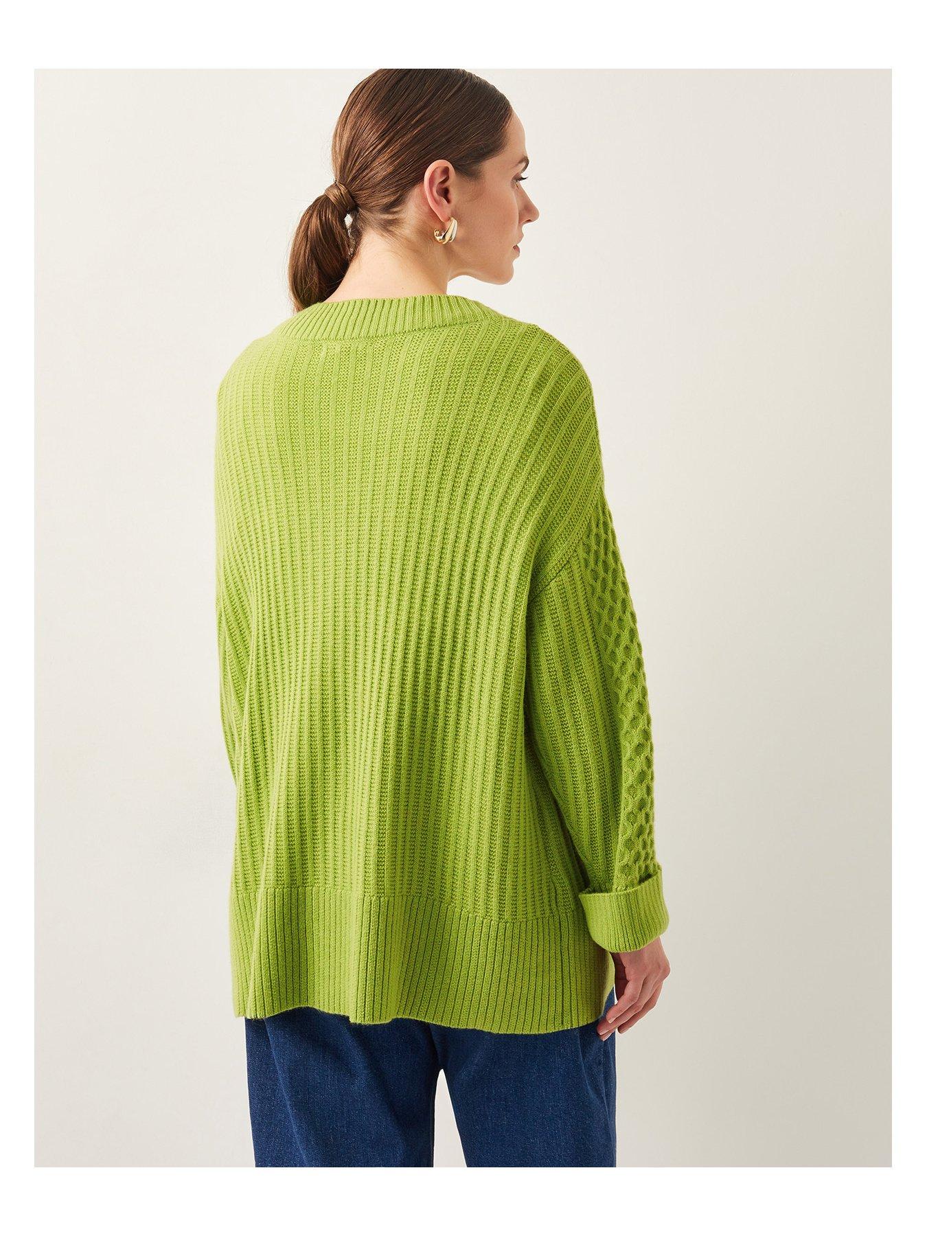 Image 2 of 5 of Monsoon Opal Oversized Cardi - Green