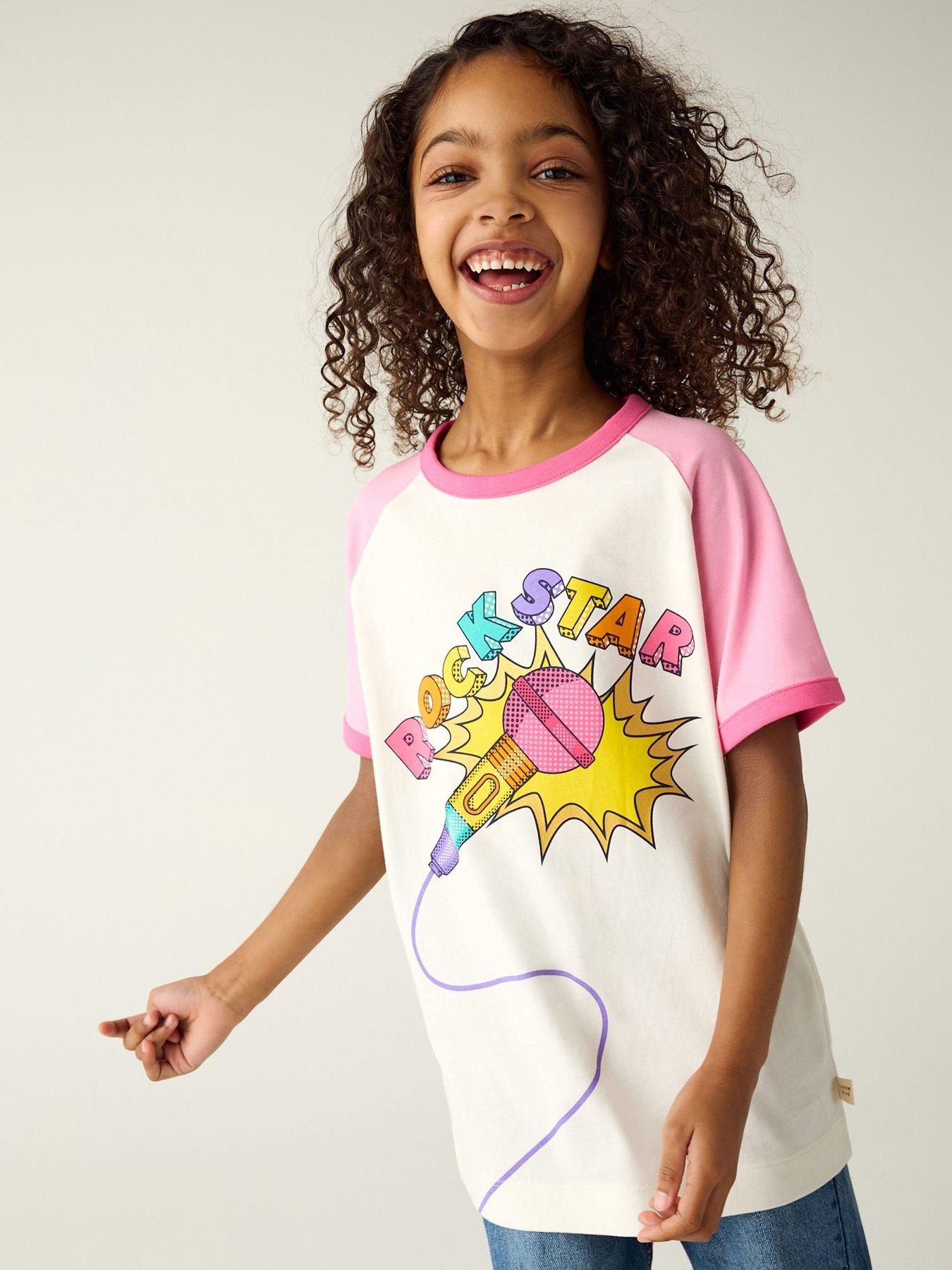 Little Bird Lb Rockstar Mic T-Shirt - Pink