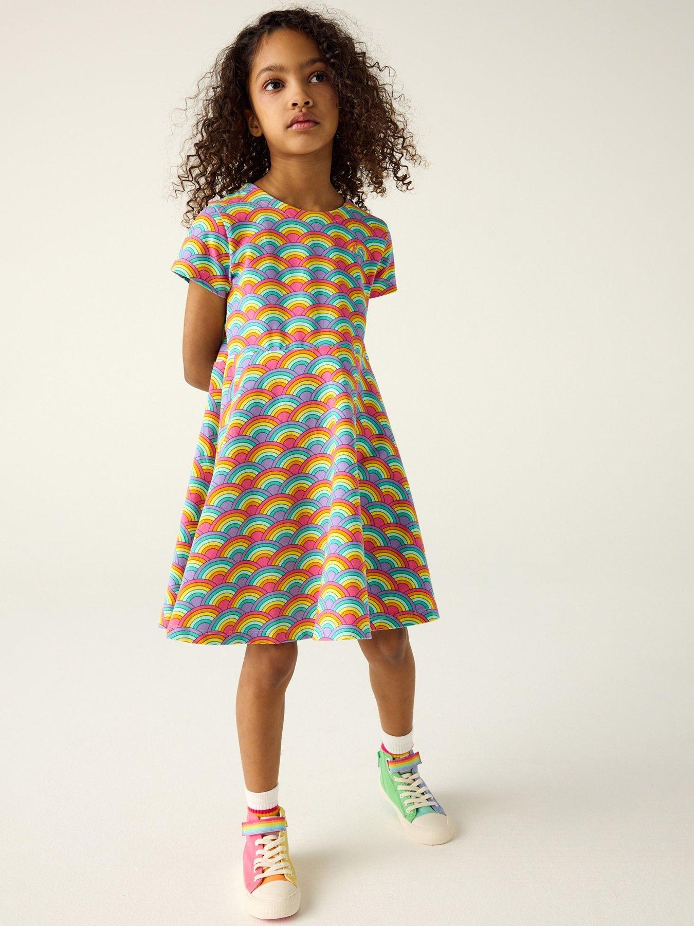 undefined Rainbow Skater Dress - Multi