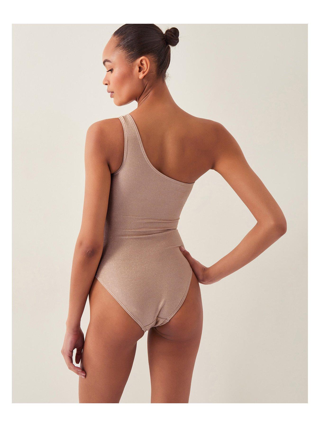 Image 2 of 6 of Monsoon Kimi Lurex Swimsuit - Gold