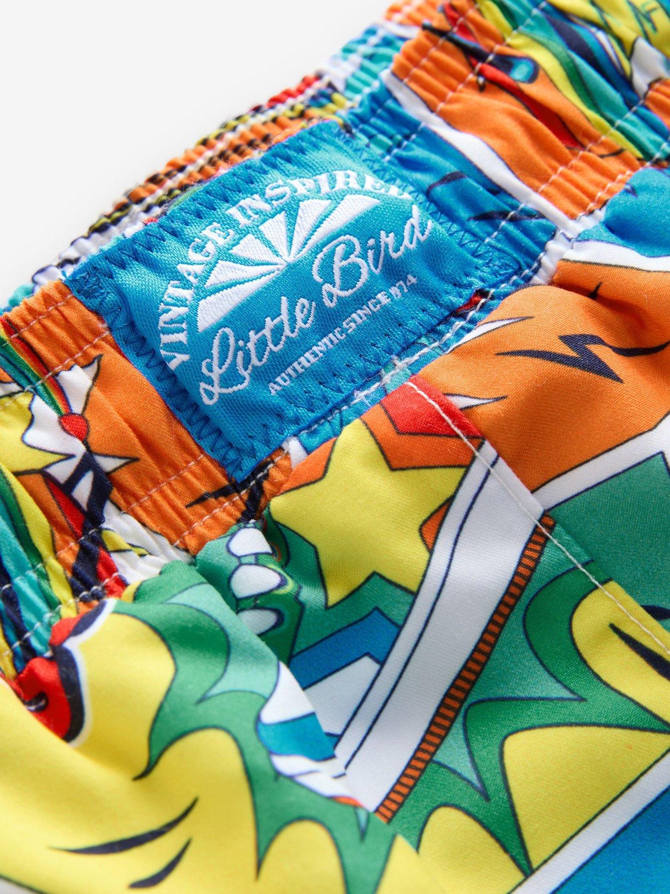 Image 5 of 5 of Little Bird Comic Print Swim Shorts - Multi