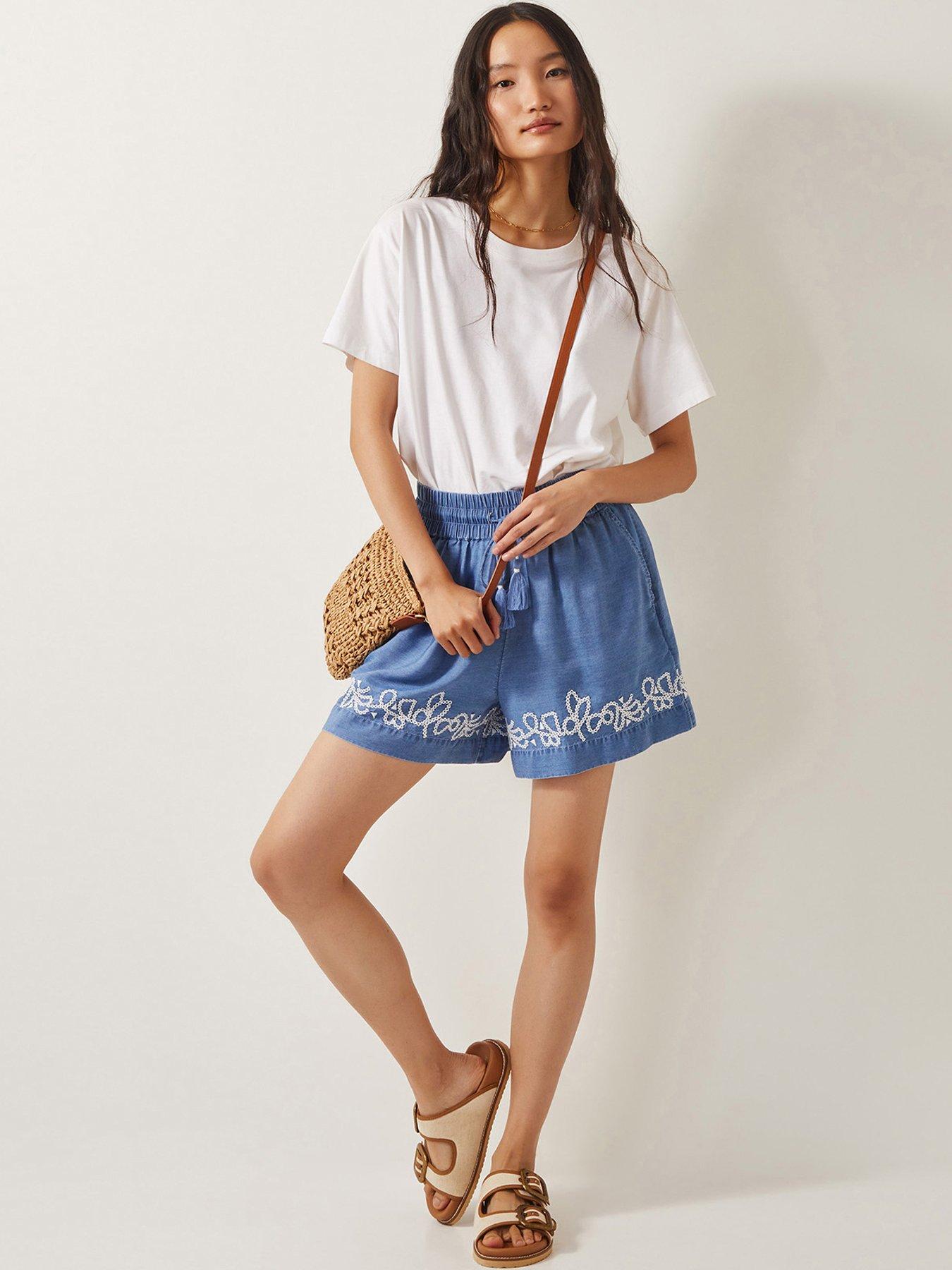 Monsoon Isolde Shorts - Denim Blue | Very