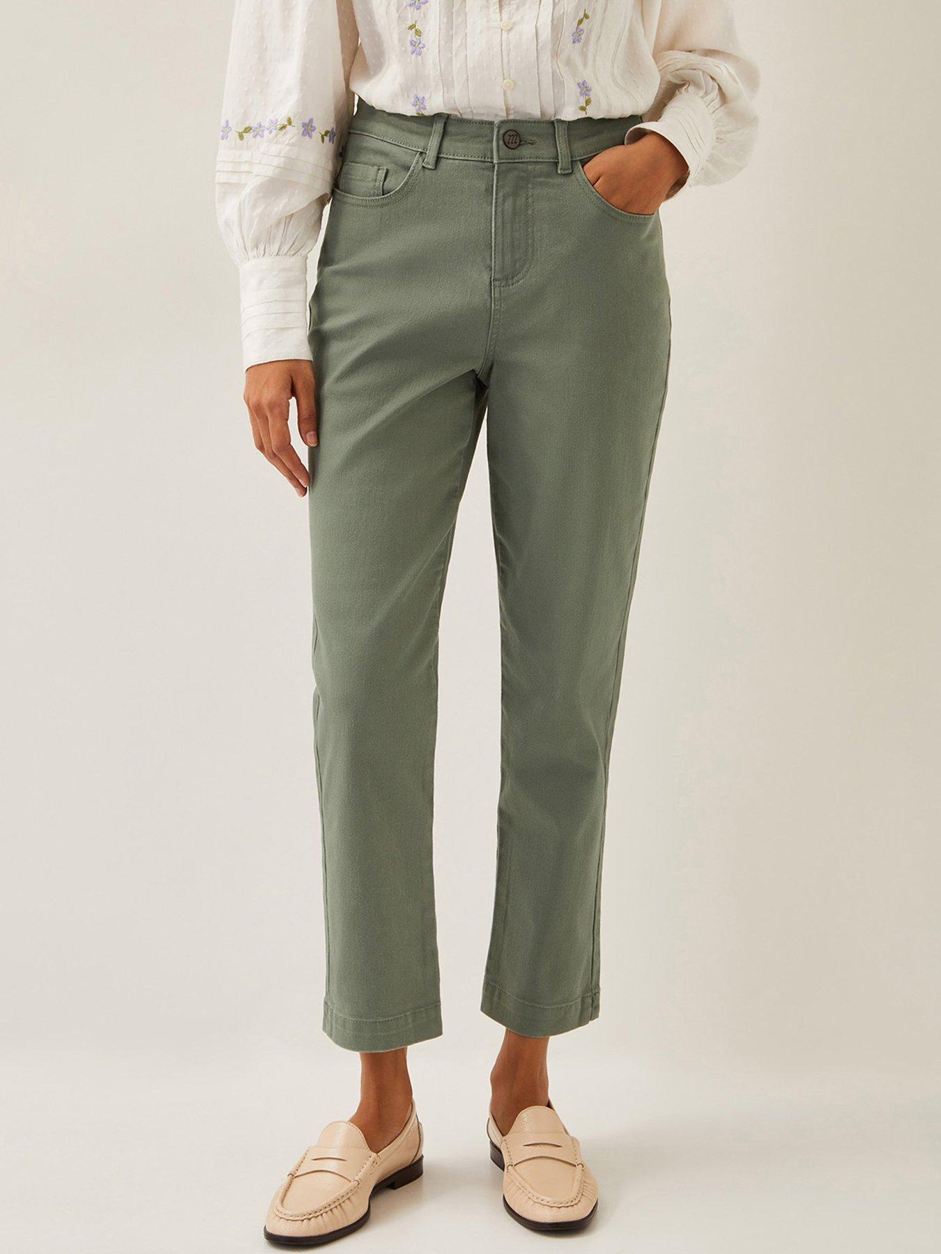 undefined Safaia 7/8 Jean - Khaki - Green