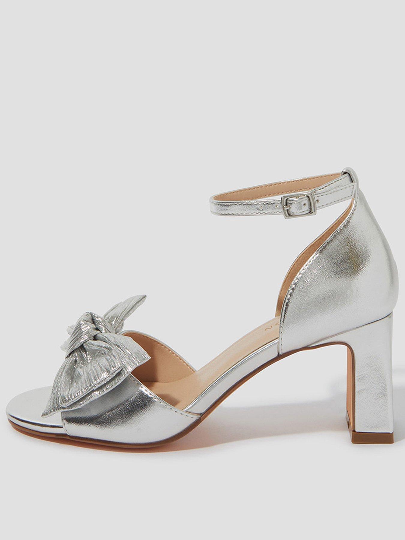 undefined Taya Bow Sandal - Silver