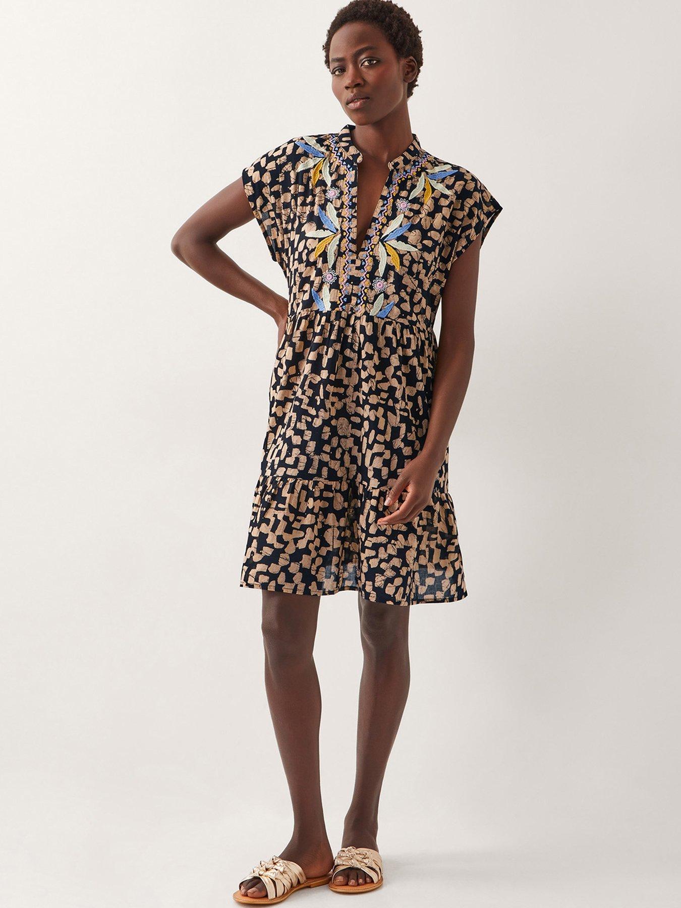 undefined Ania Short Dress - Black