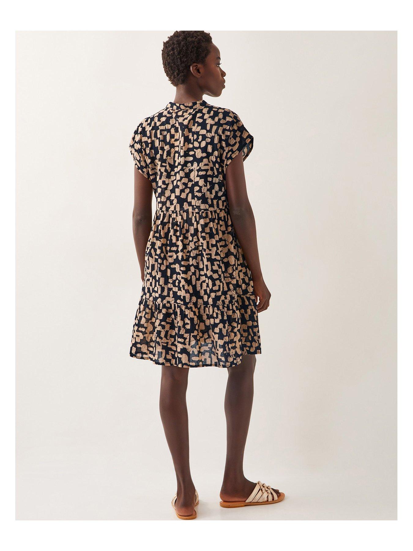 Image 2 of 4 of Monsoon Ania Short Dress - Black