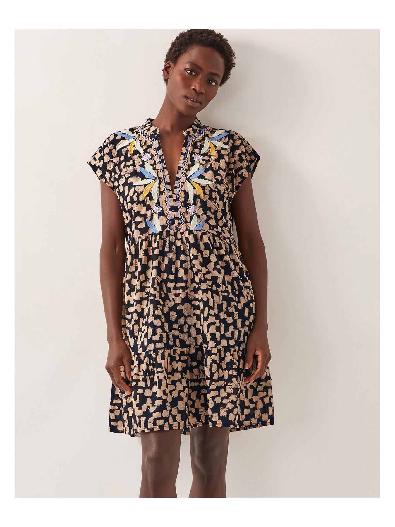 Image 3 of 4 of Monsoon Ania Short Dress - Black