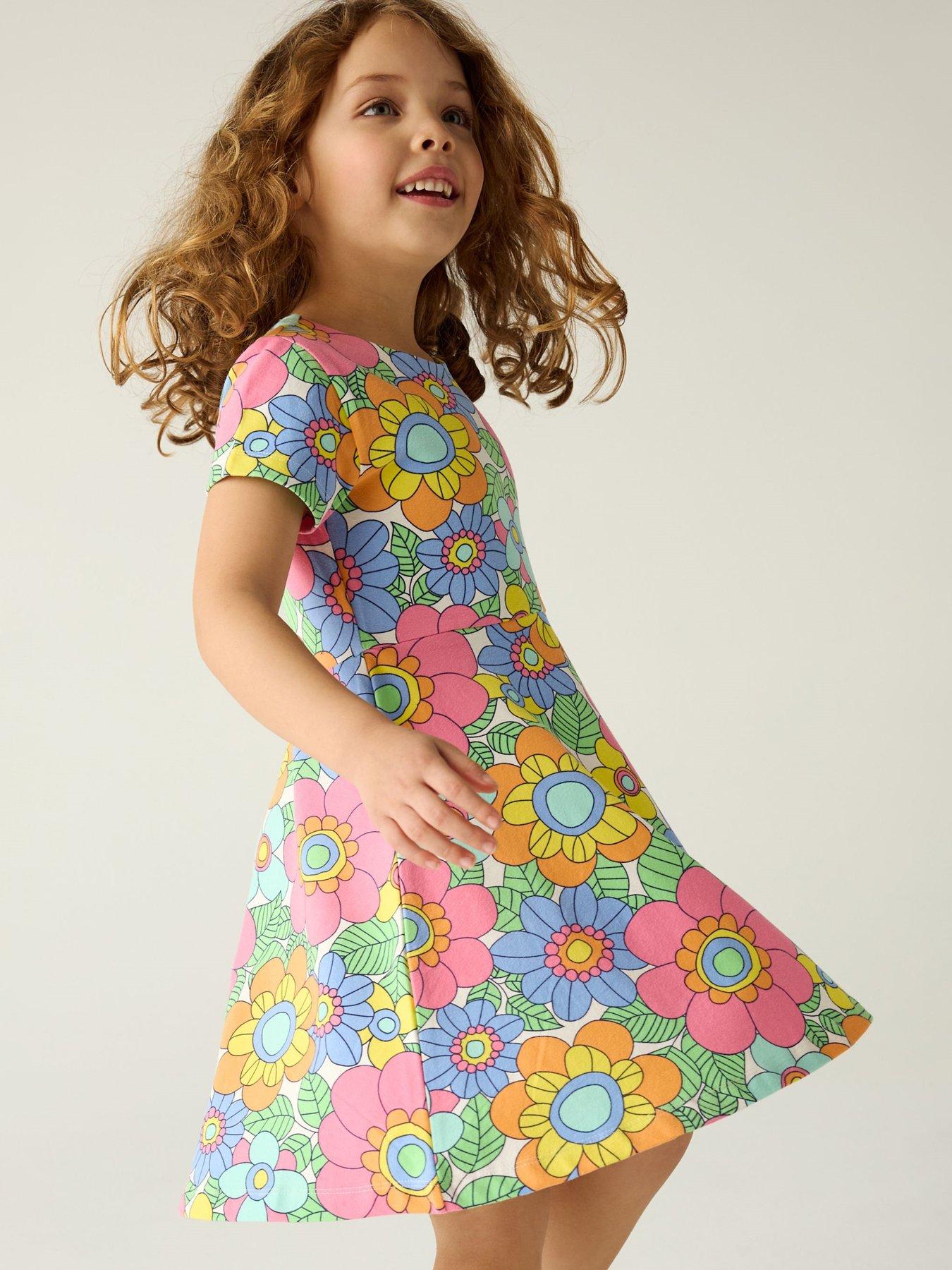 Image 2 of 6 of Little Bird Floral Skater Dress - Multi