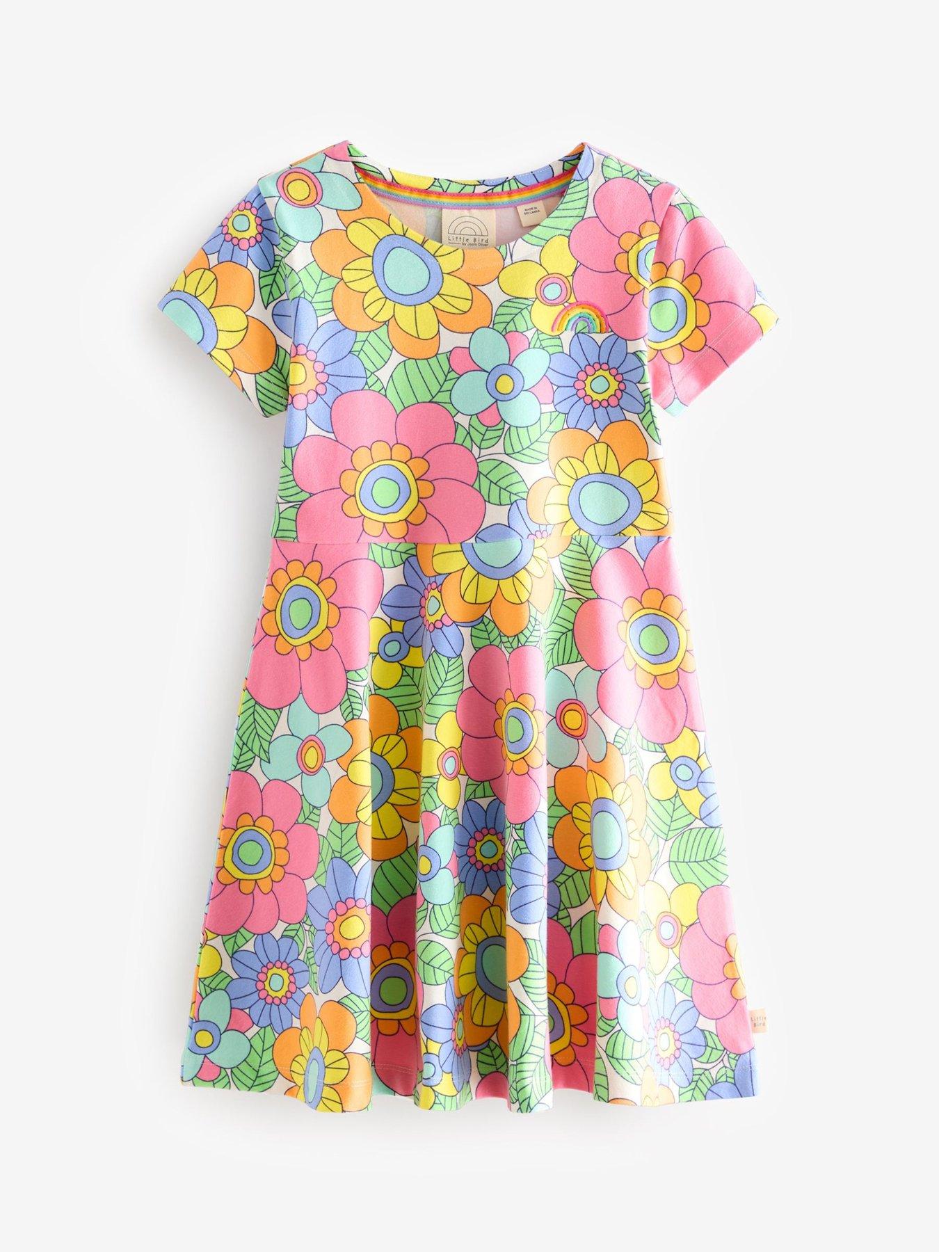 Image 5 of 6 of Little Bird Floral Skater Dress - Multi