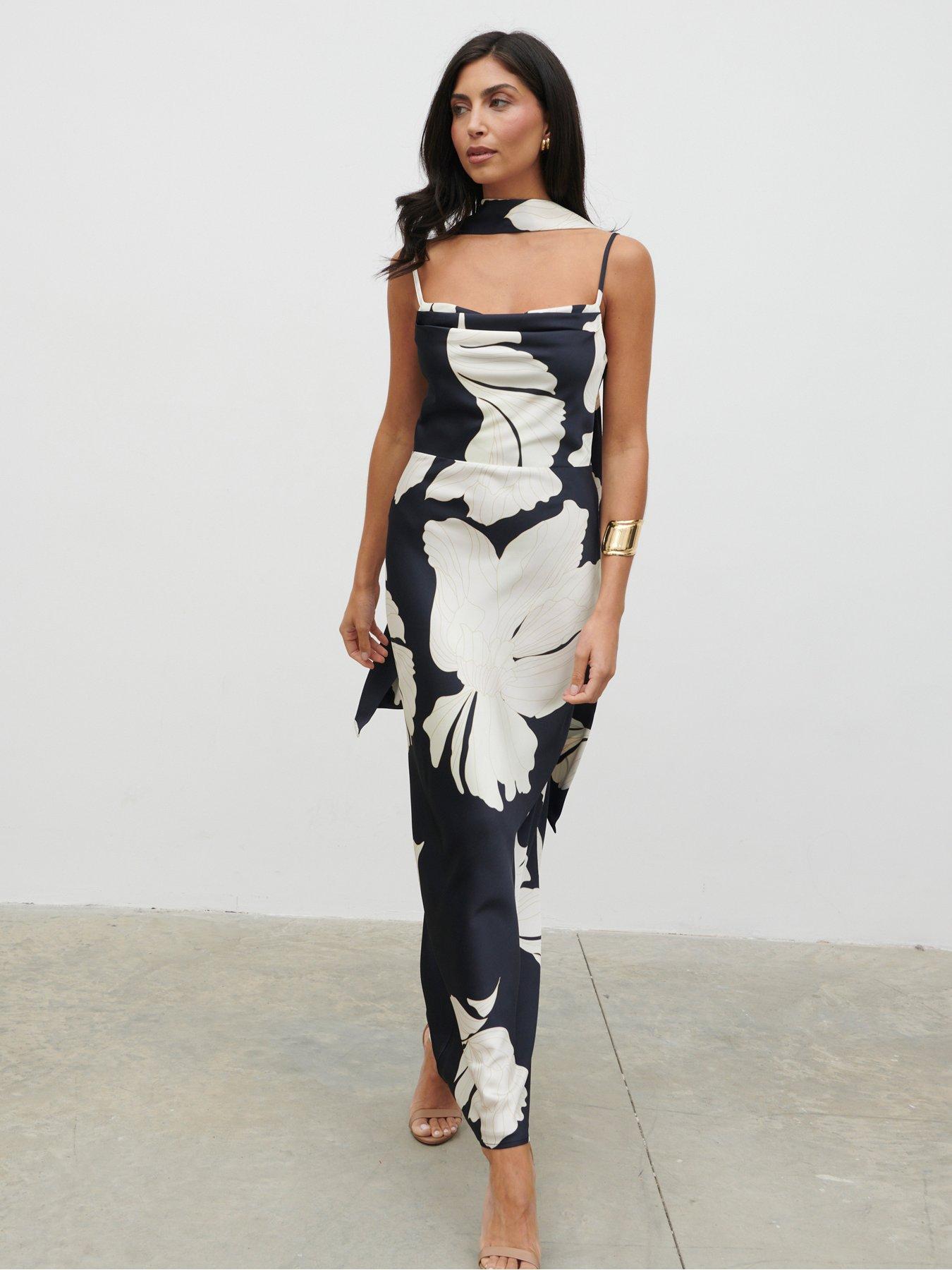 Pretty Lavish Keisha Scarf Maxi Dress Multi Very