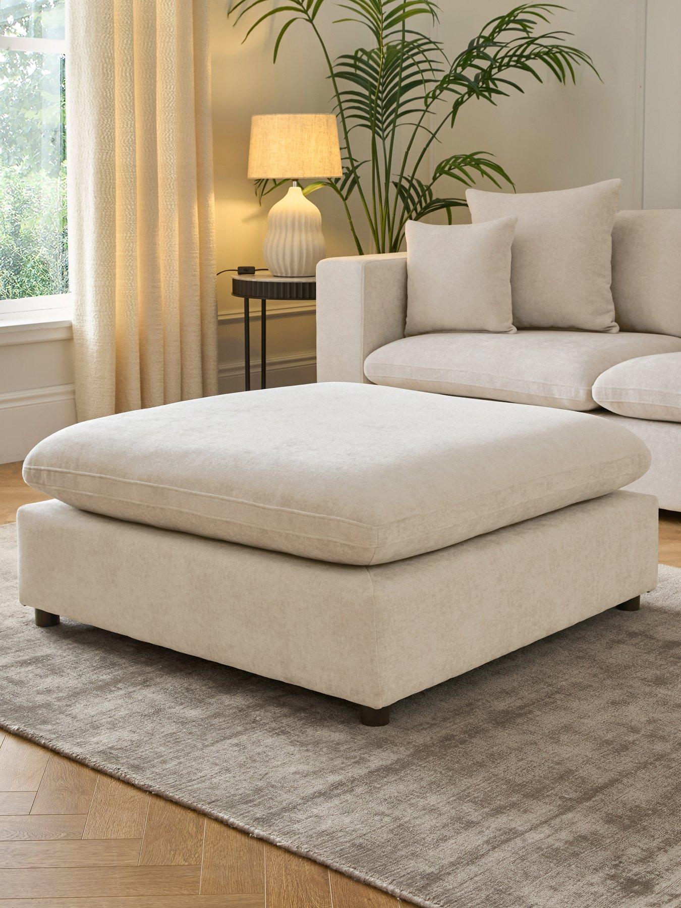 Very Home Missouri Fabric Footstool