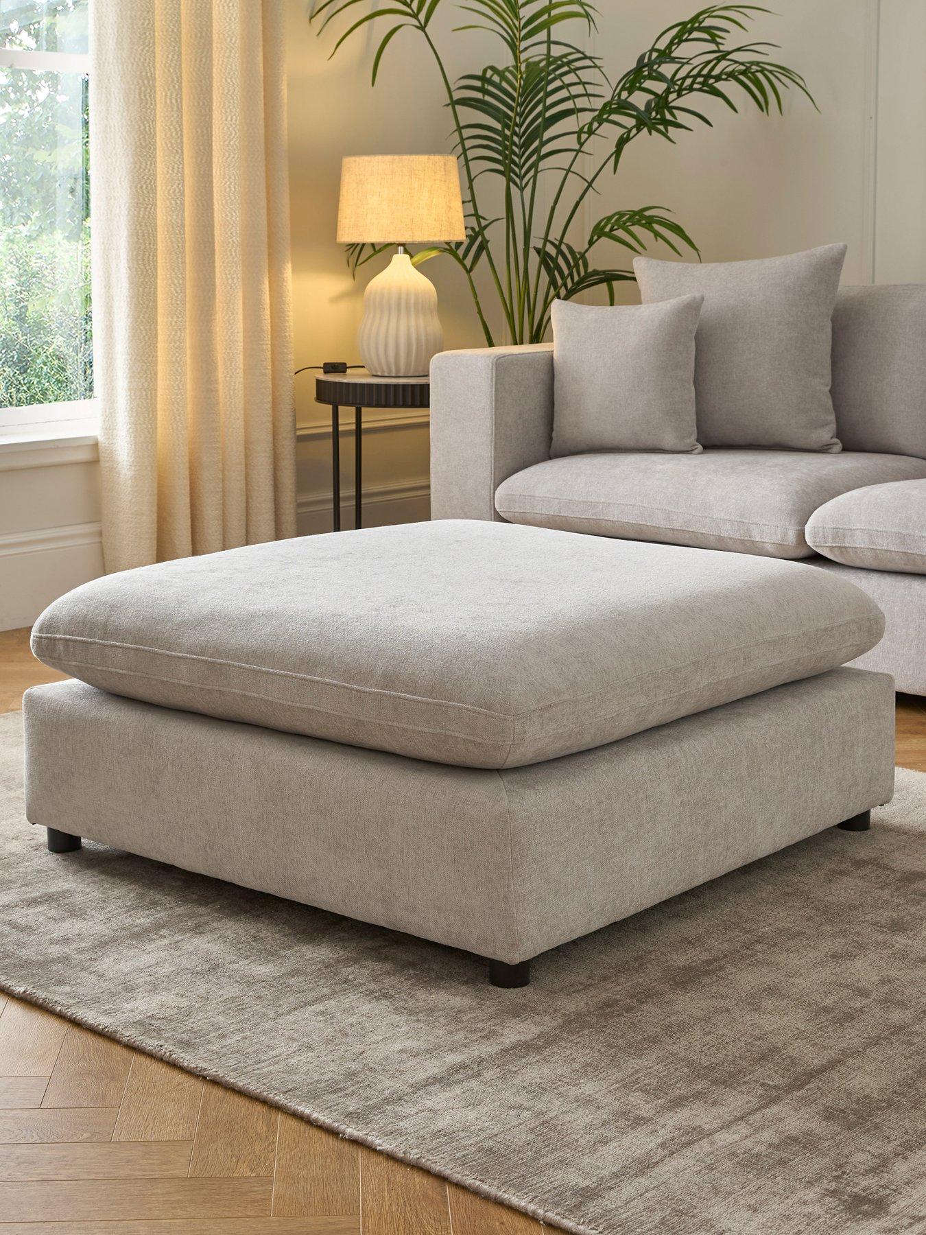 Very Home Missouri Fabric Footstool