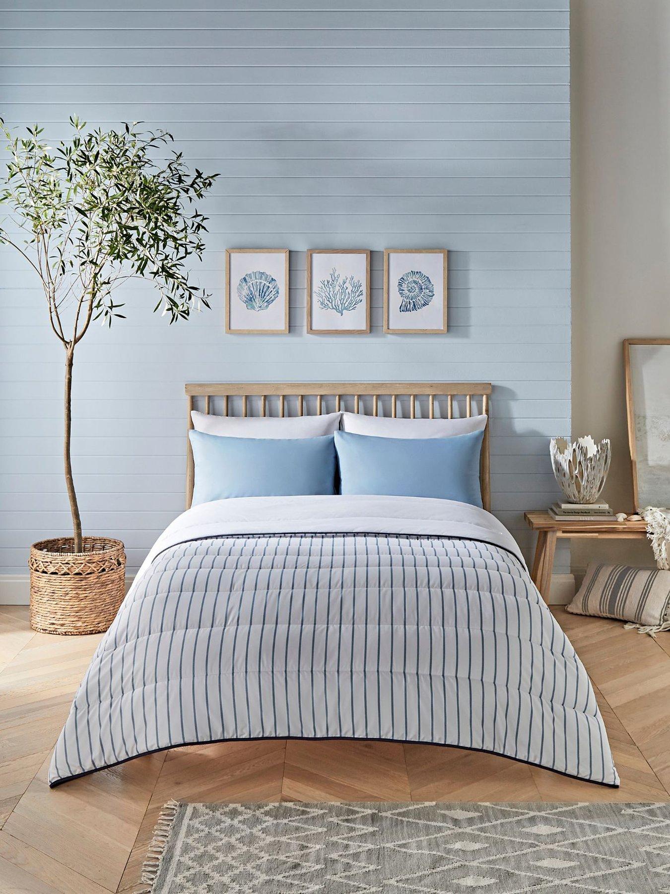 Night Lark Ticking Stripe 6 Tog Coverless Duvet Set