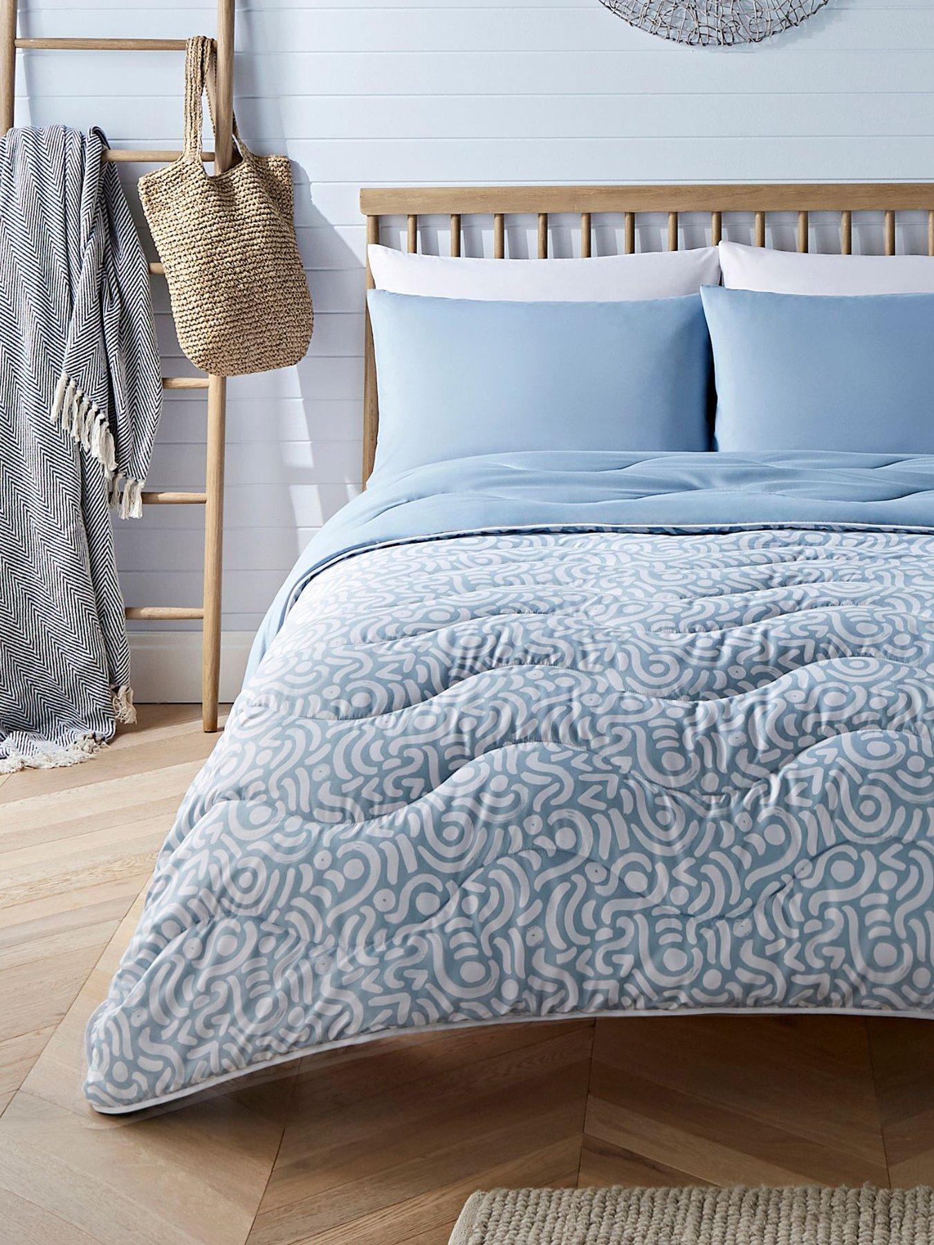Product photograph of Night Lark Abstract Waves 6 Tog Coverless Duvet Set from very.co.uk