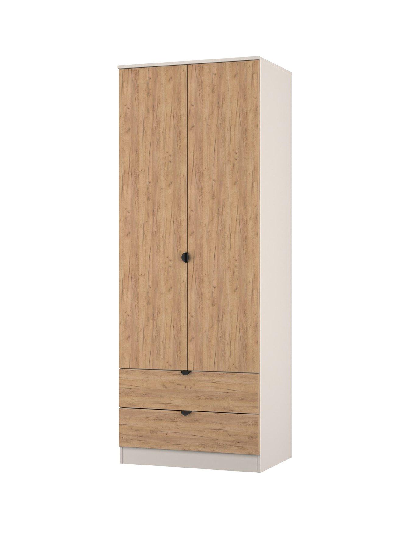 Image 3 of 7 of SWIFT Nefeli&nbsp;Ready Assembled&nbsp;2 Door, 2 Drawer Wardrobe - Oak/Taupe