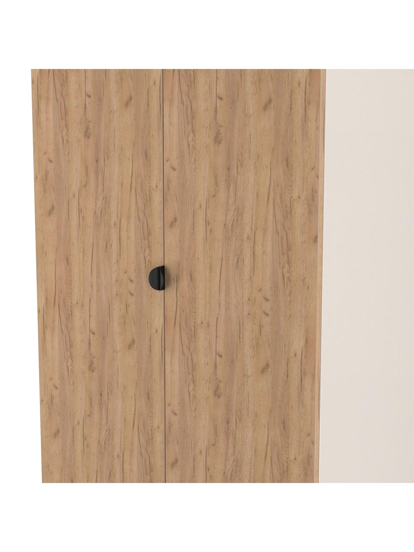 Image 4 of 7 of SWIFT Nefeli&nbsp;Ready Assembled&nbsp;2 Door, 2 Drawer Wardrobe - Oak/Taupe