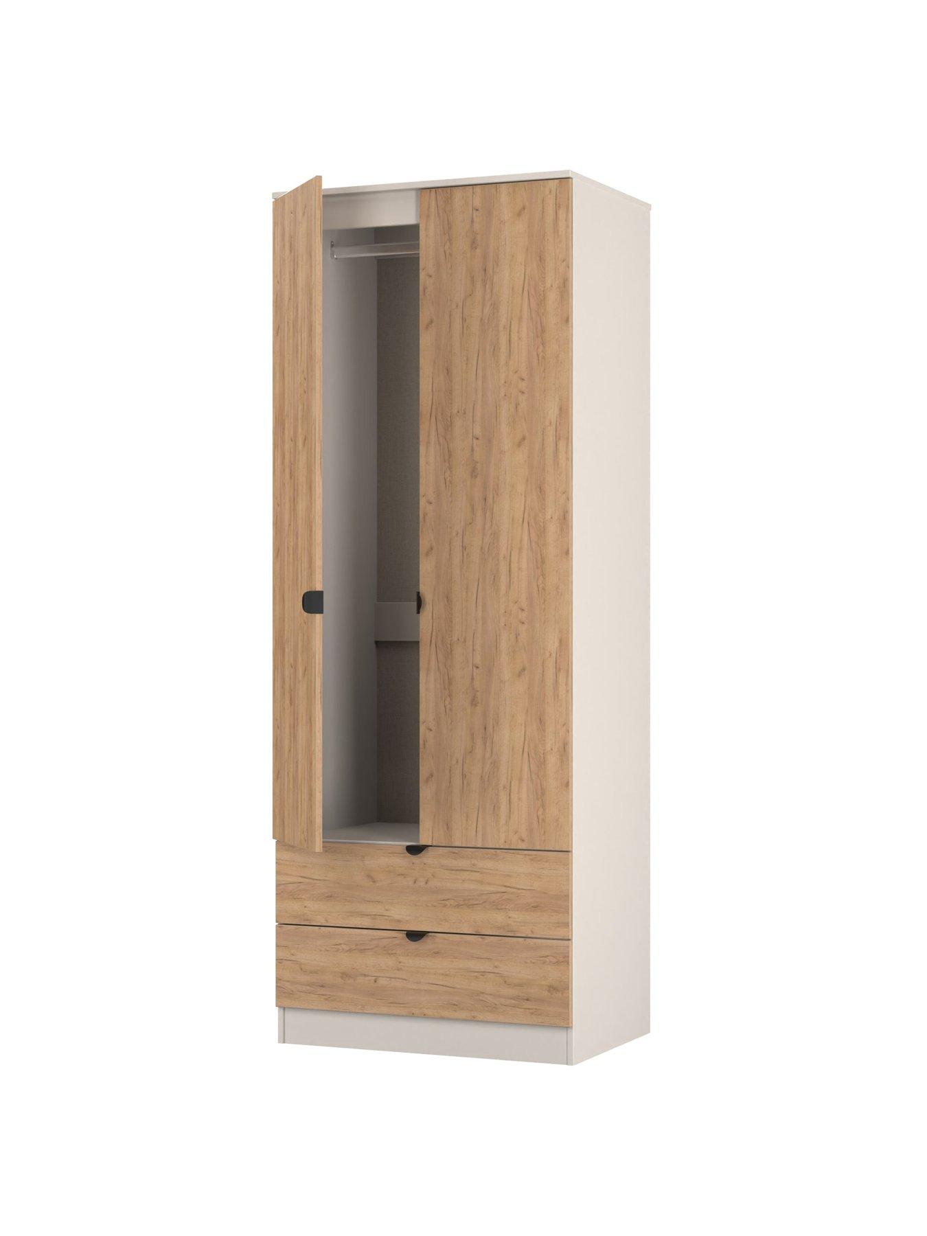 Image 5 of 7 of SWIFT Nefeli&nbsp;Ready Assembled&nbsp;2 Door, 2 Drawer Wardrobe - Oak/Taupe