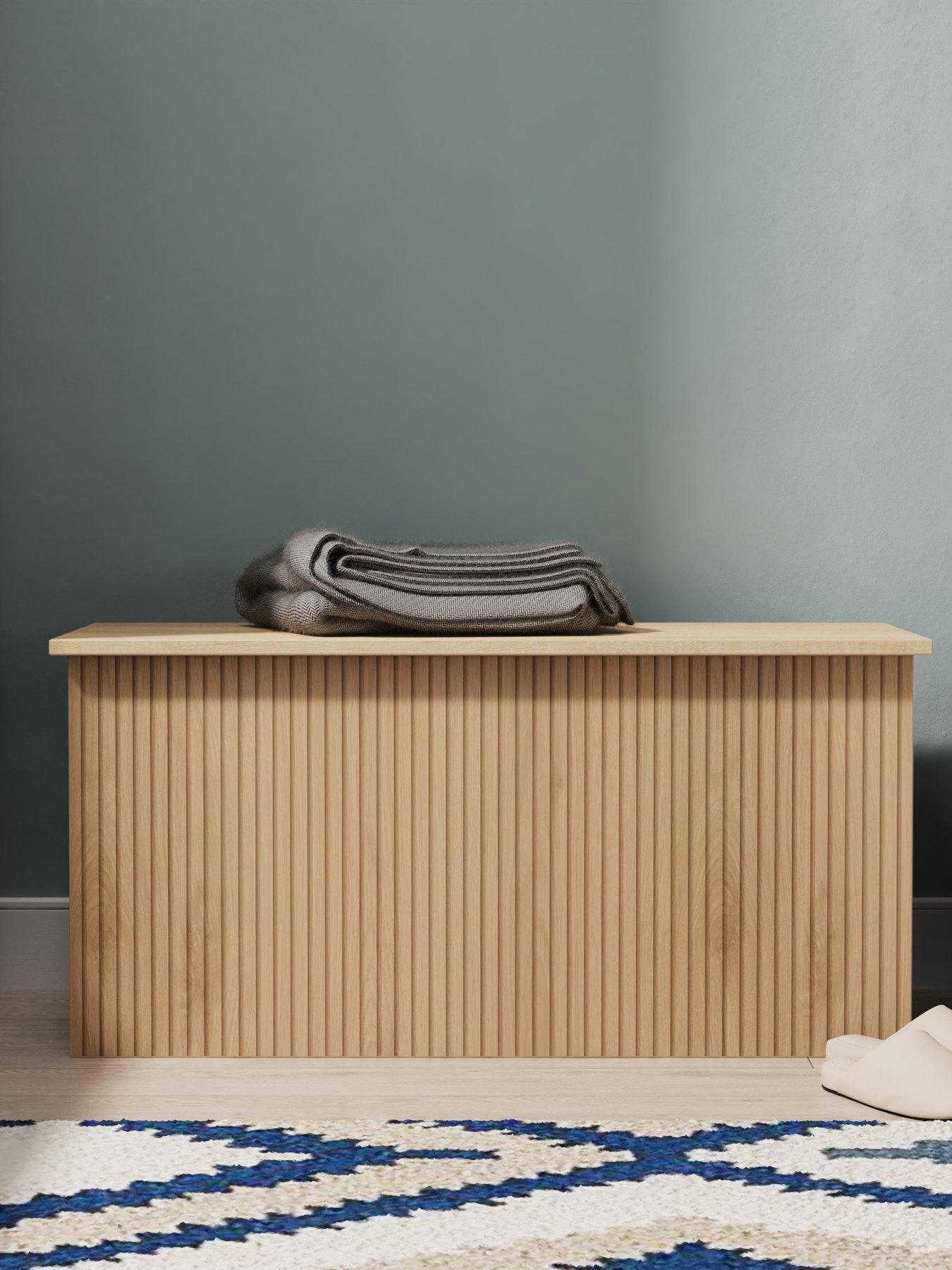 SWIFT Lane Ready Assembled Blanket Ottoman Box