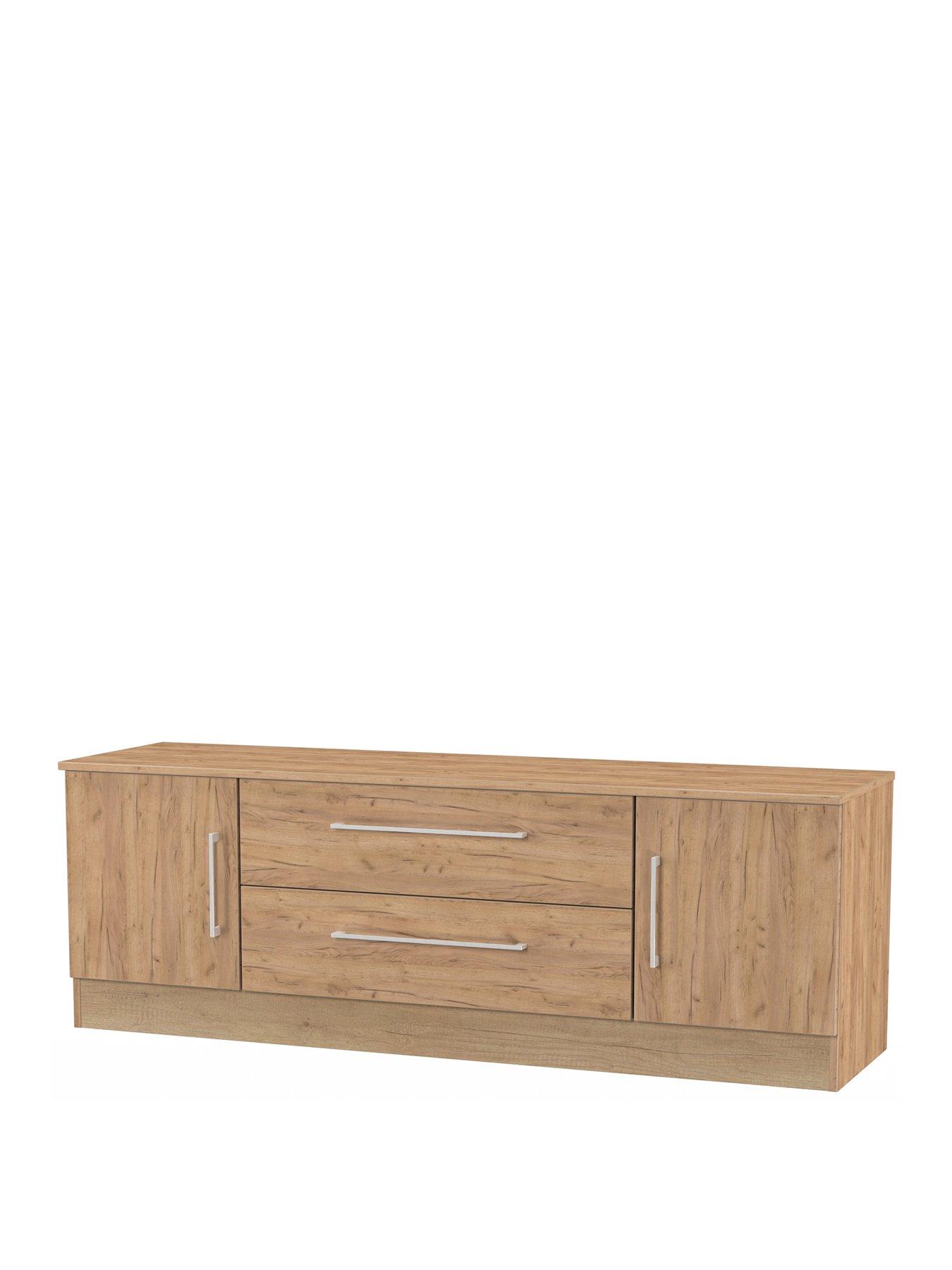 Image 3 of 6 of SWIFT Clarc Ready Assembled&nbsp;2, Door 2 Drawer Superwide TV Unit - fits up to 65 inch TV - Oak