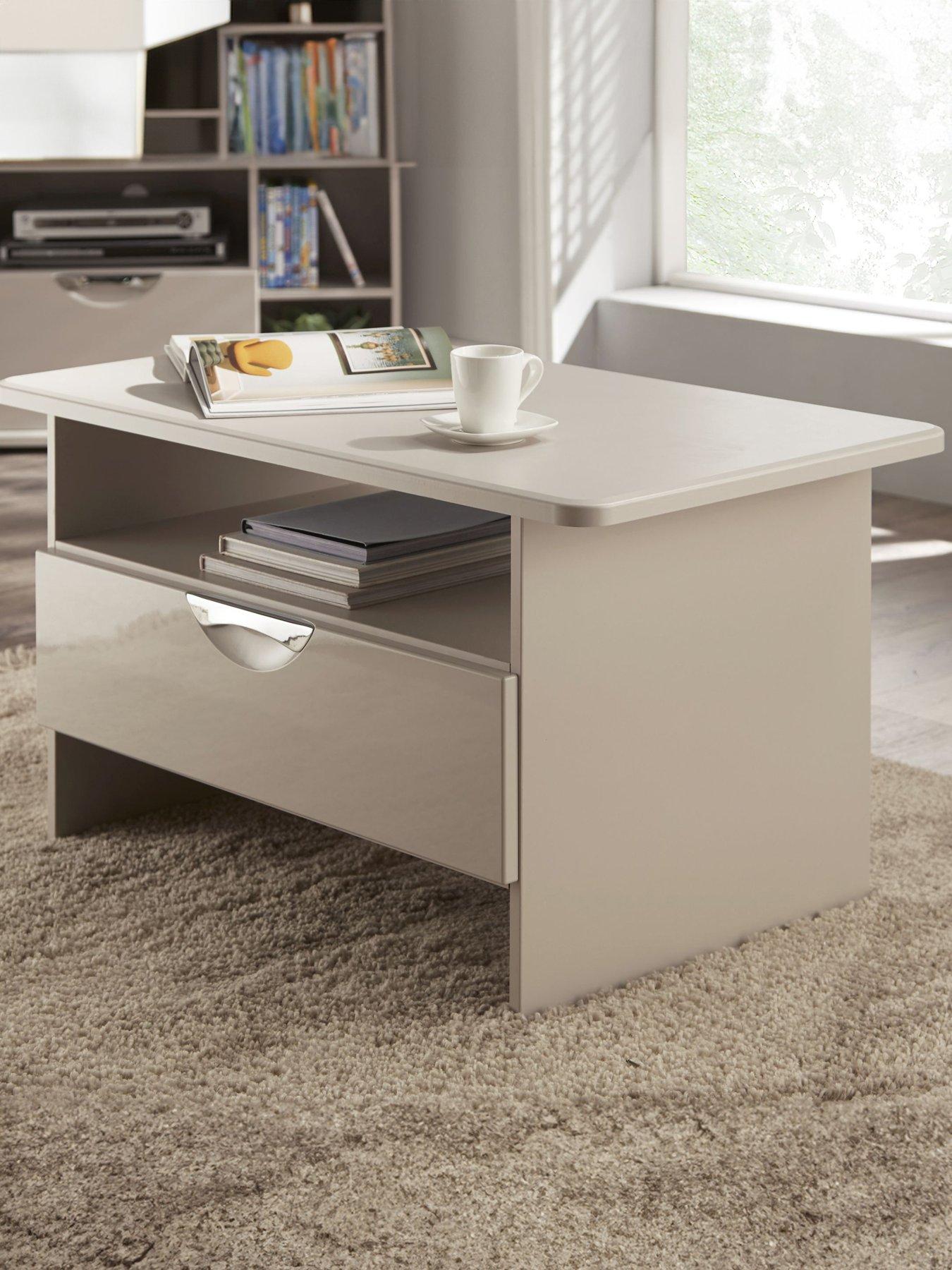 undefined Alva Ready Assembled 1 Drawer Coffee Table