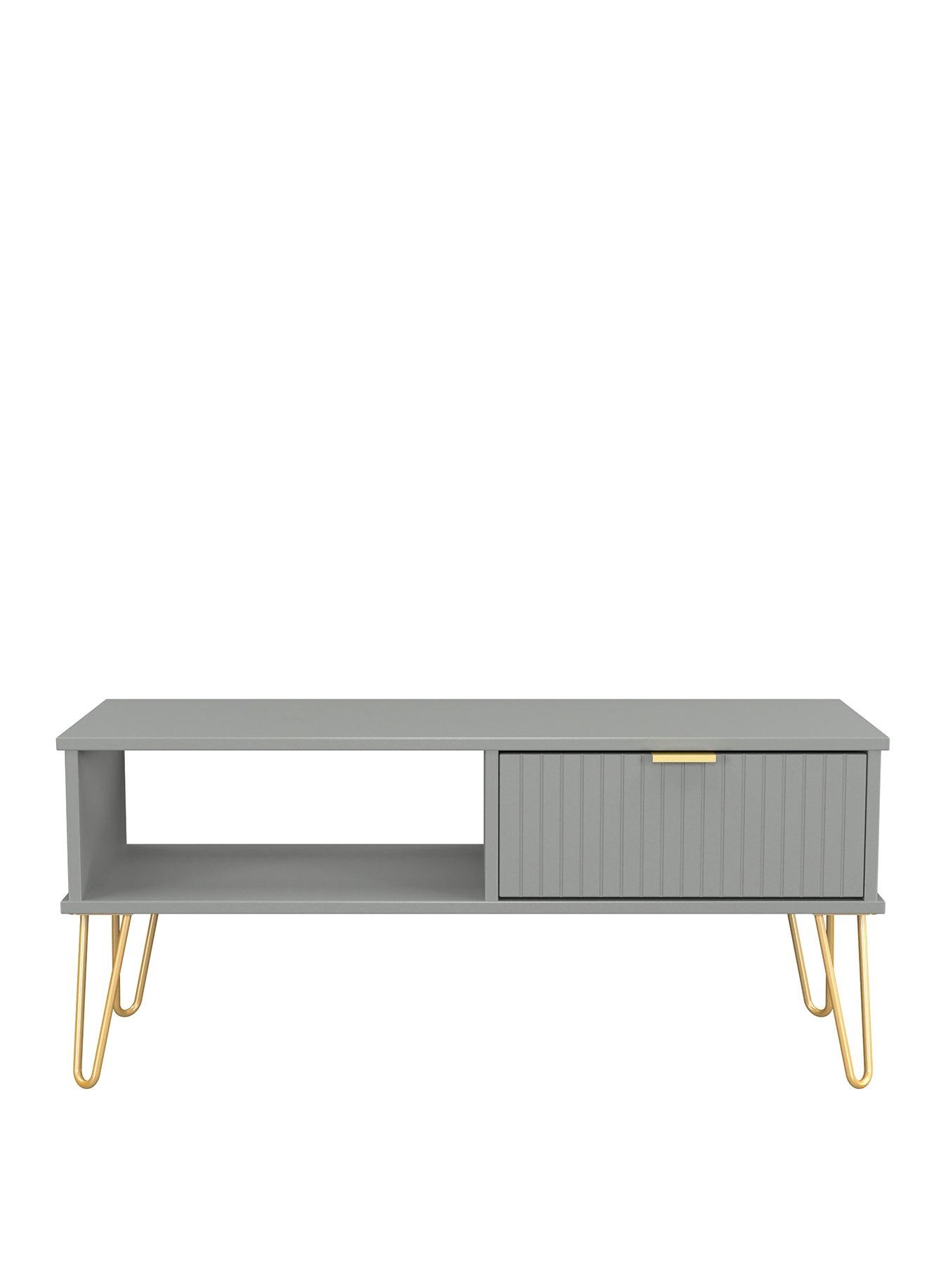 Image 2 of 6 of SWIFT Andie Ready Assembled 1 Drawer Coffee Table - Grey