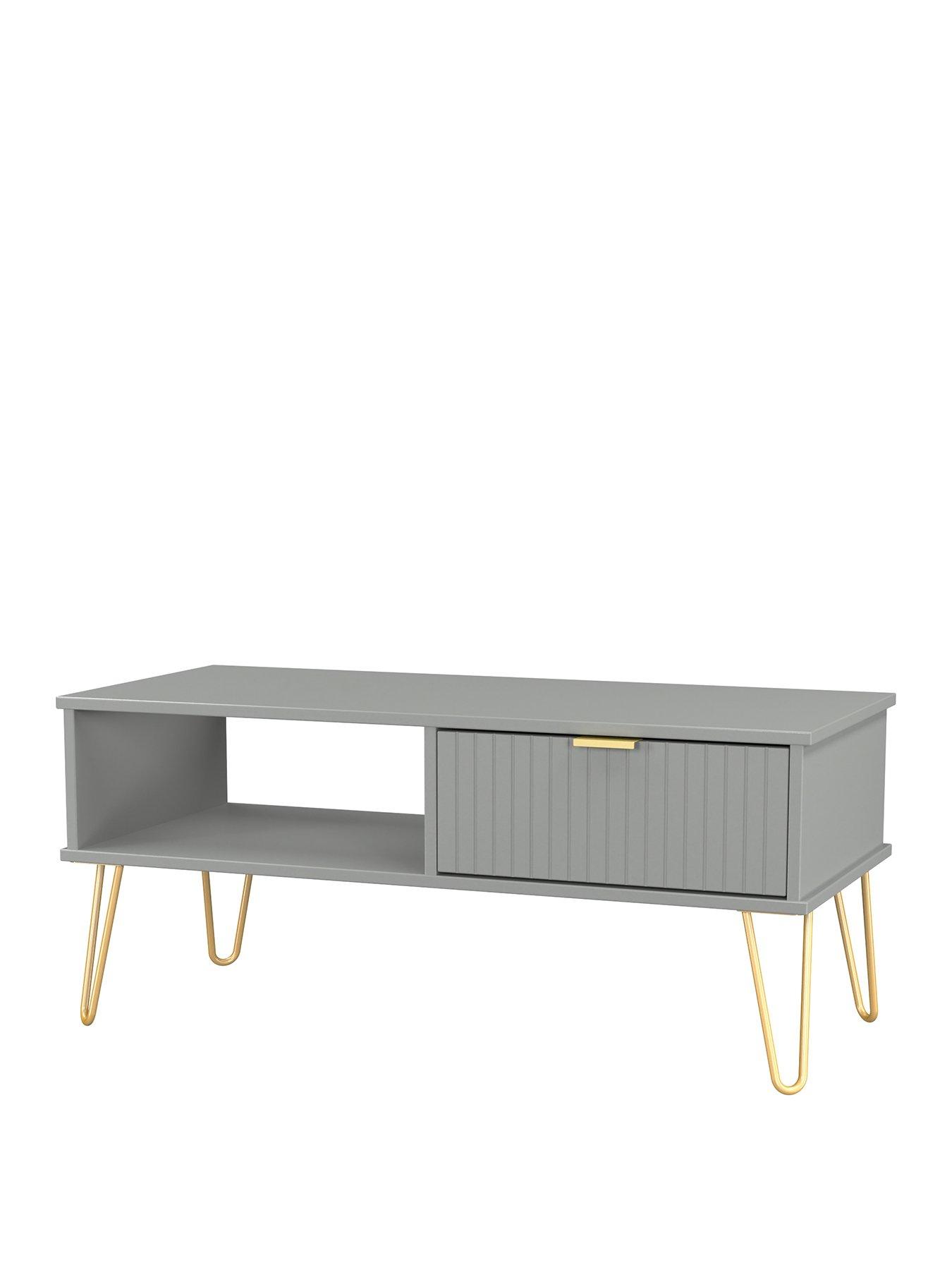 Image 3 of 6 of SWIFT Andie Ready Assembled 1 Drawer Coffee Table - Grey