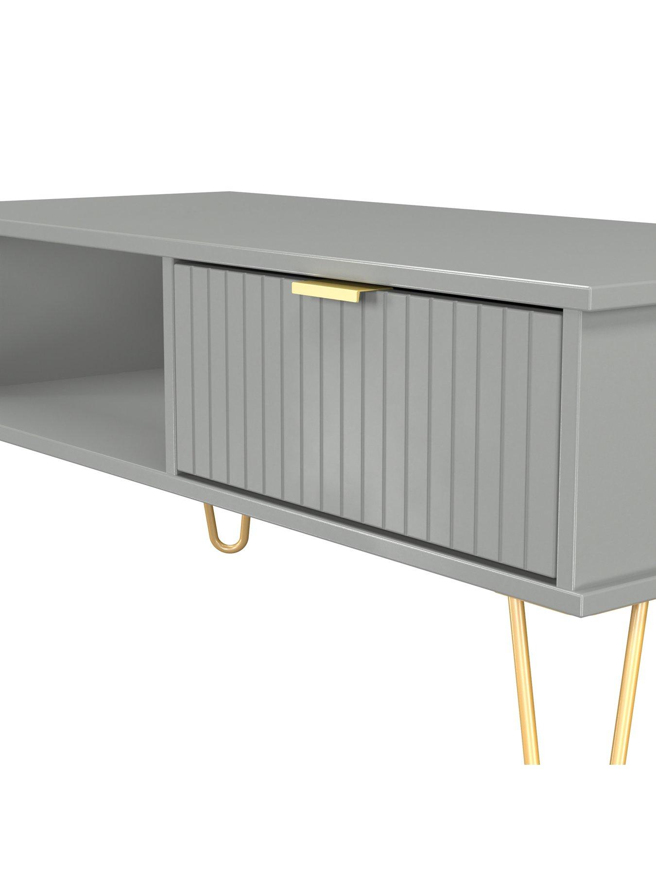 Image 5 of 6 of SWIFT Andie Ready Assembled 1 Drawer Coffee Table - Grey