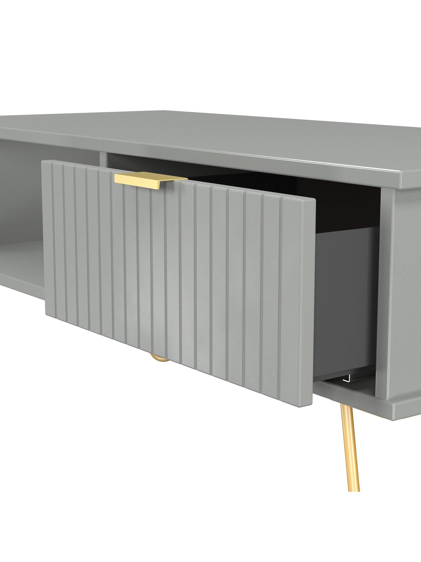 Image 6 of 6 of SWIFT Andie Ready Assembled 1 Drawer Coffee Table - Grey