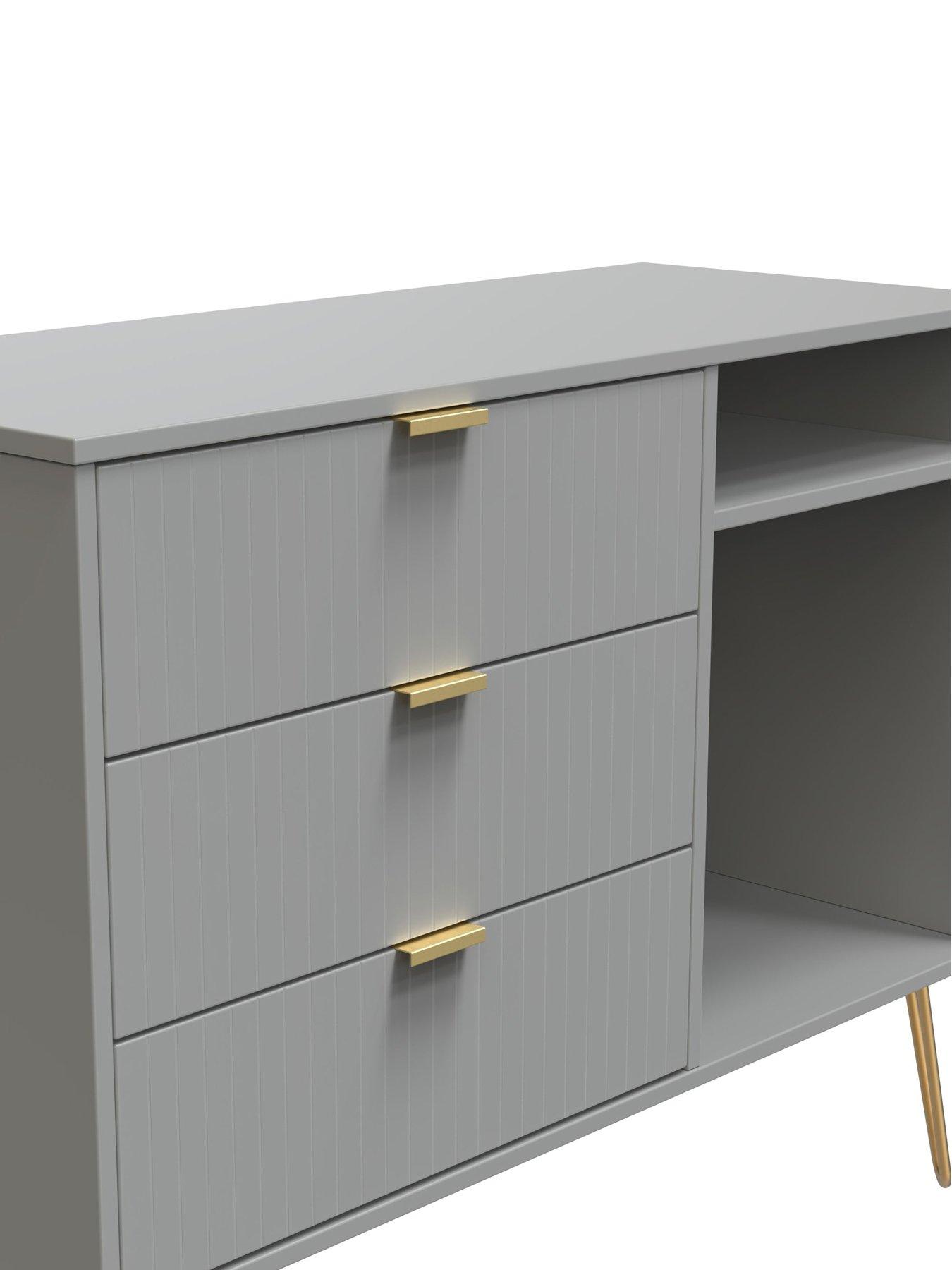 Image 4 of 6 of SWIFT Andie Ready Assembled 3 Drawer TV&nbsp;Unit